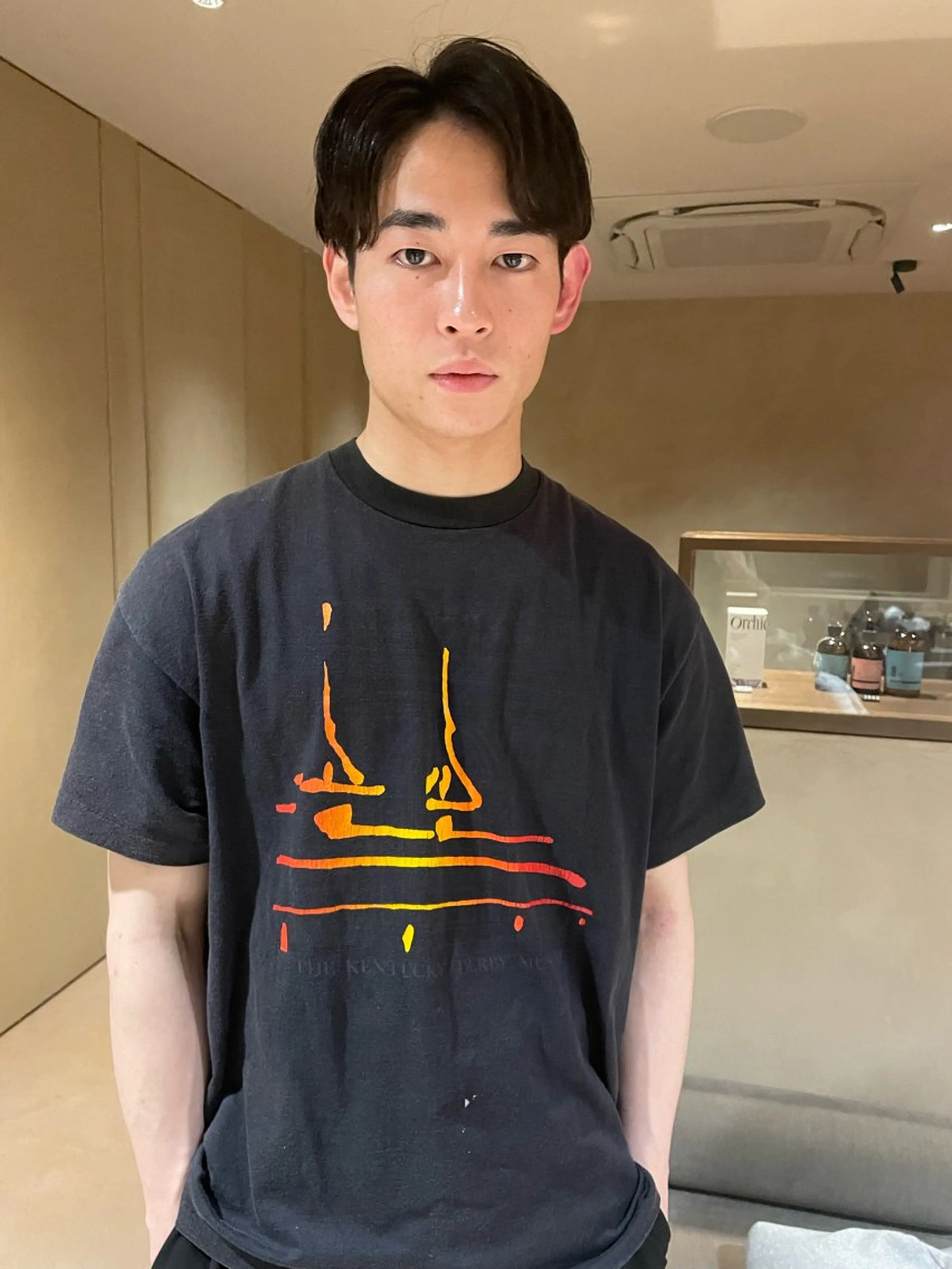 ショート パーマ メンズ 大人ニュアンス パーマ徳田浩二のヘアスタイル