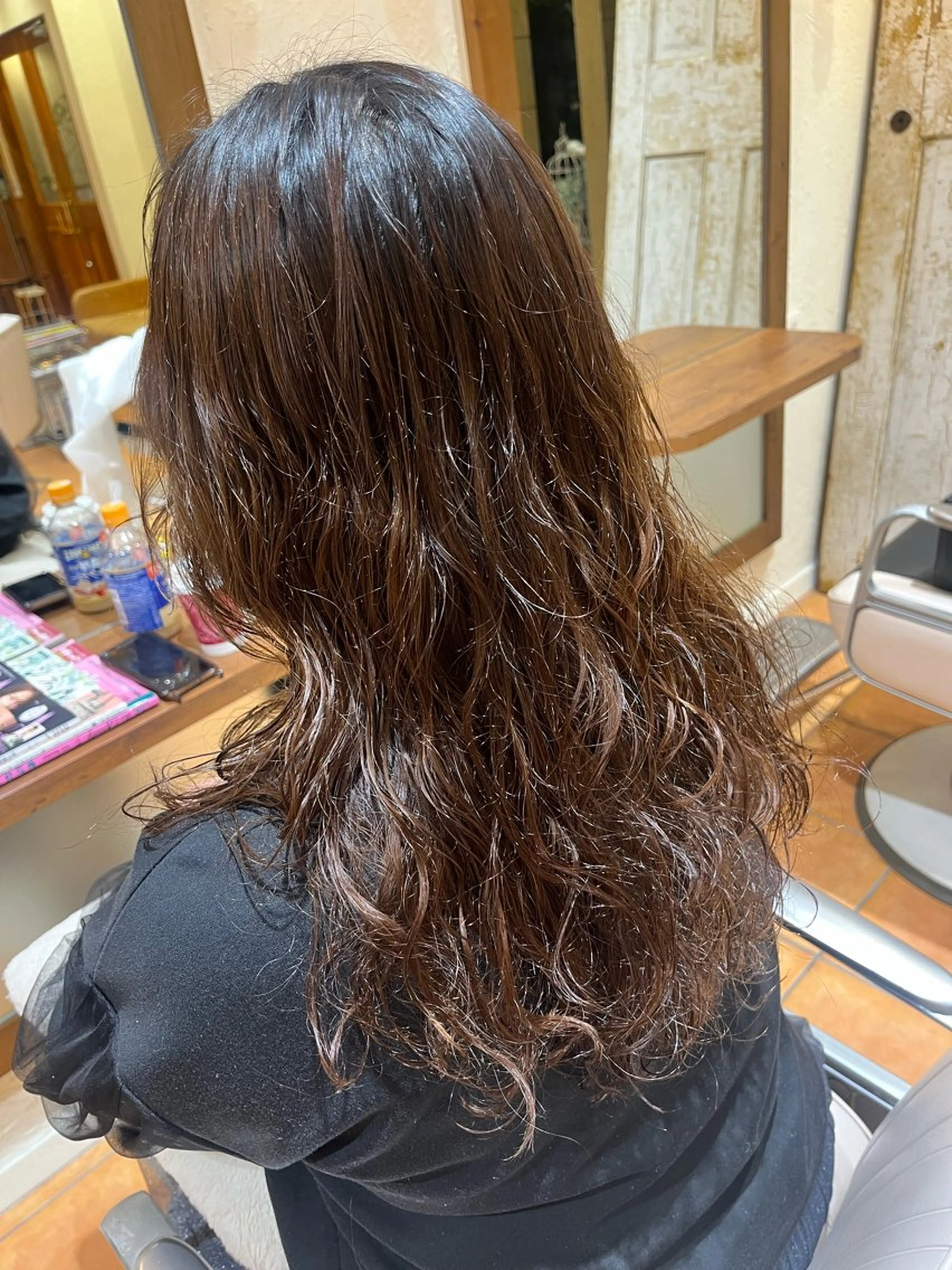 ロング パーマ カット パーマ ほそや うらら / モデル募集中🌹のヘアスタイル