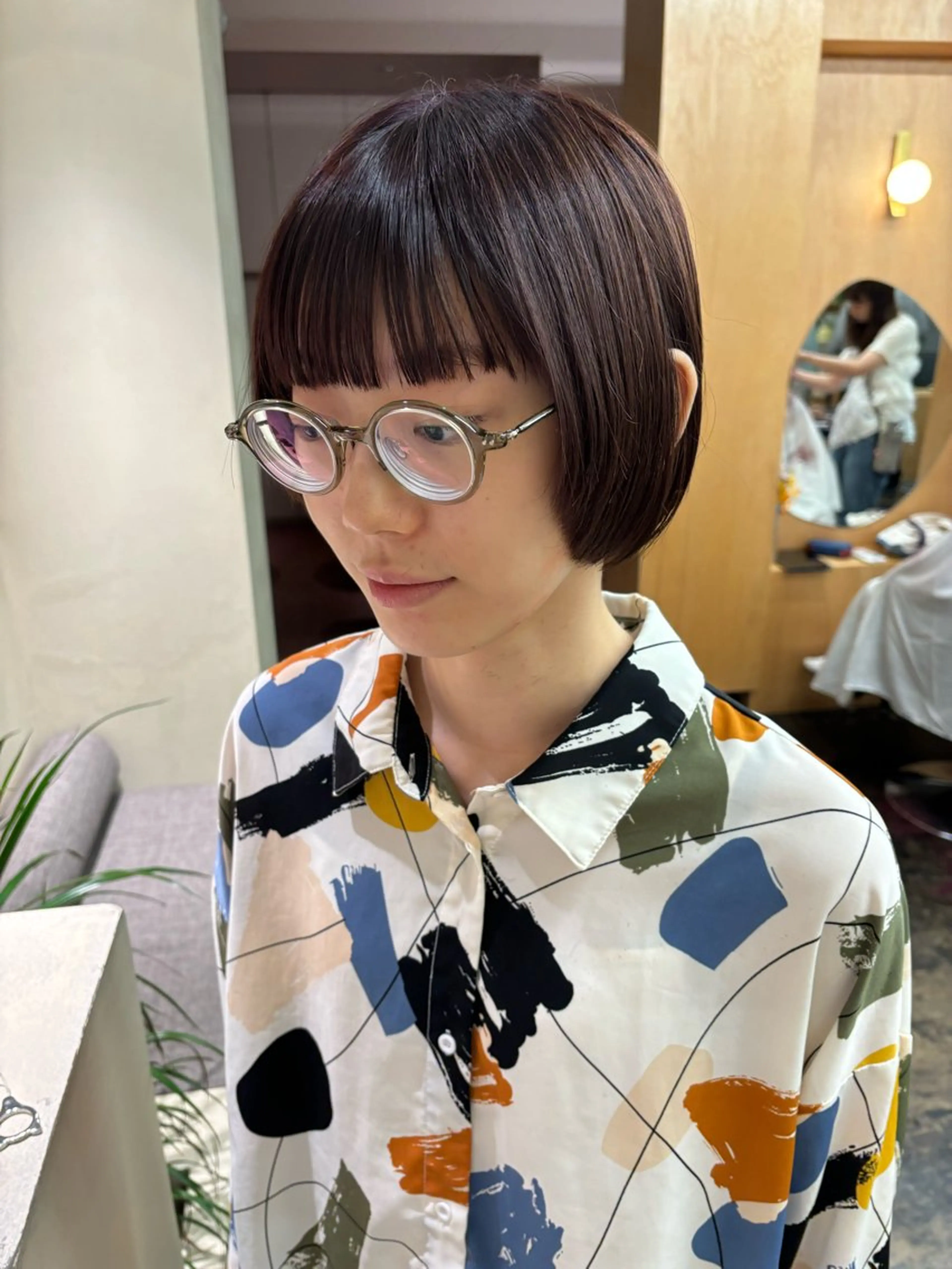 ショート カラー ボブ 美空🐇 レイヤー / 透明感カラー🩰のヘアスタイル