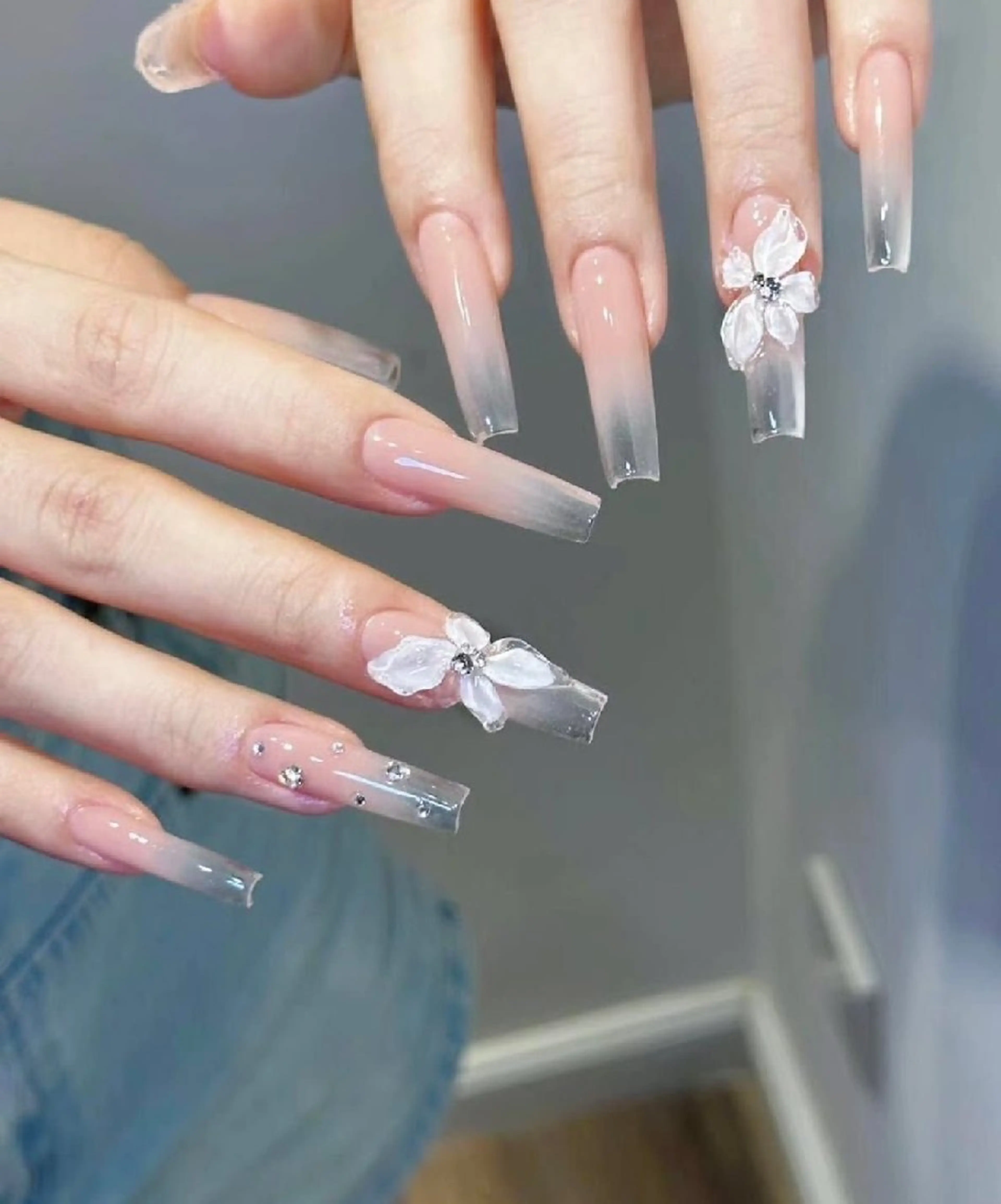 ネイル ラメ(グリッター) ミラーネイル ワンカラーネイル シンプルネイル ハンドネイル 禅 博多駅ネイルサロンのネイルデザイン