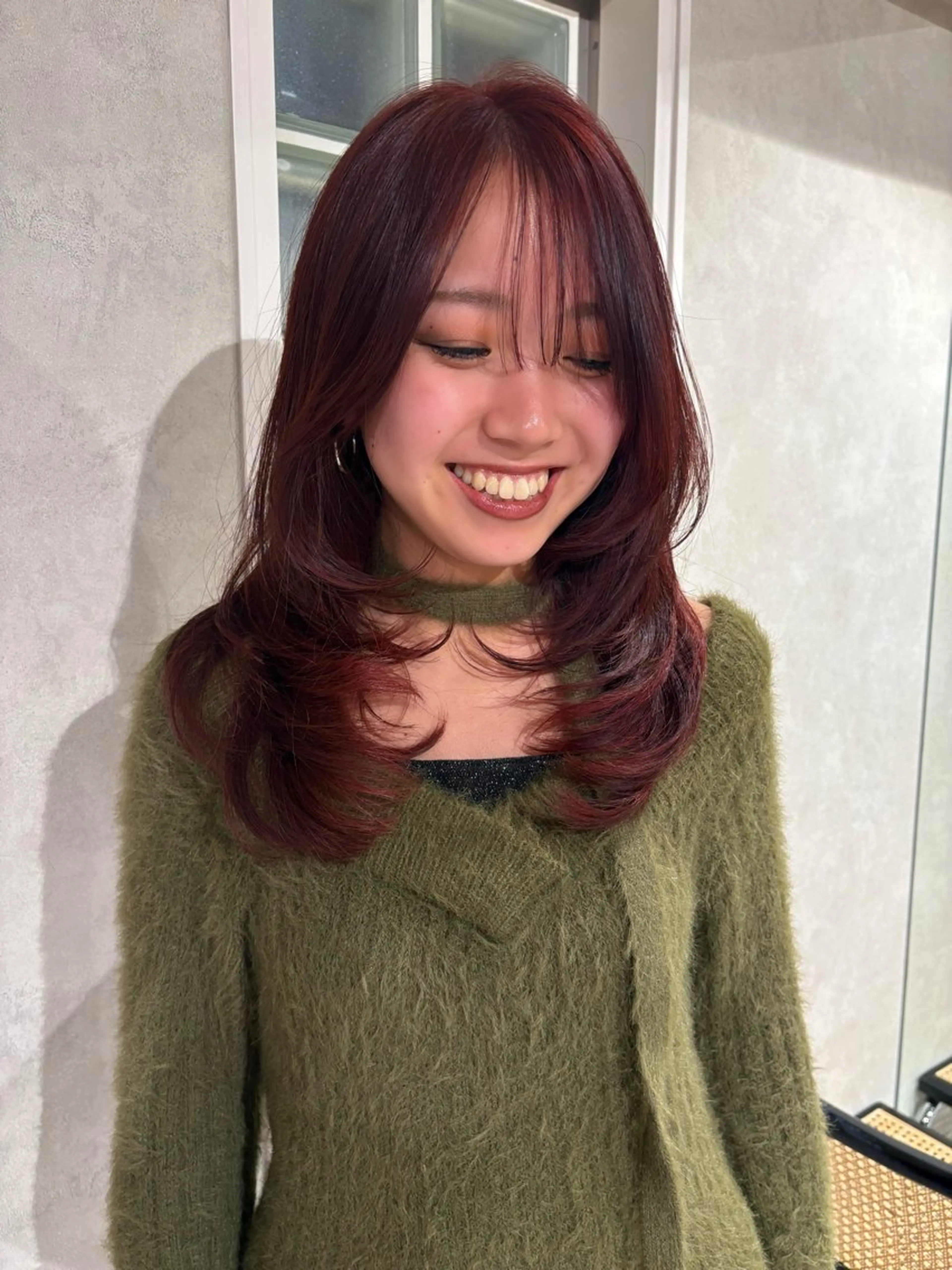 カラー ブリーチ ダブルカラー ブリーチなしカラー ヘアカラー トリートメント 透明感カラー/海外風 レイヤー/mao🗽のヘアスタイル