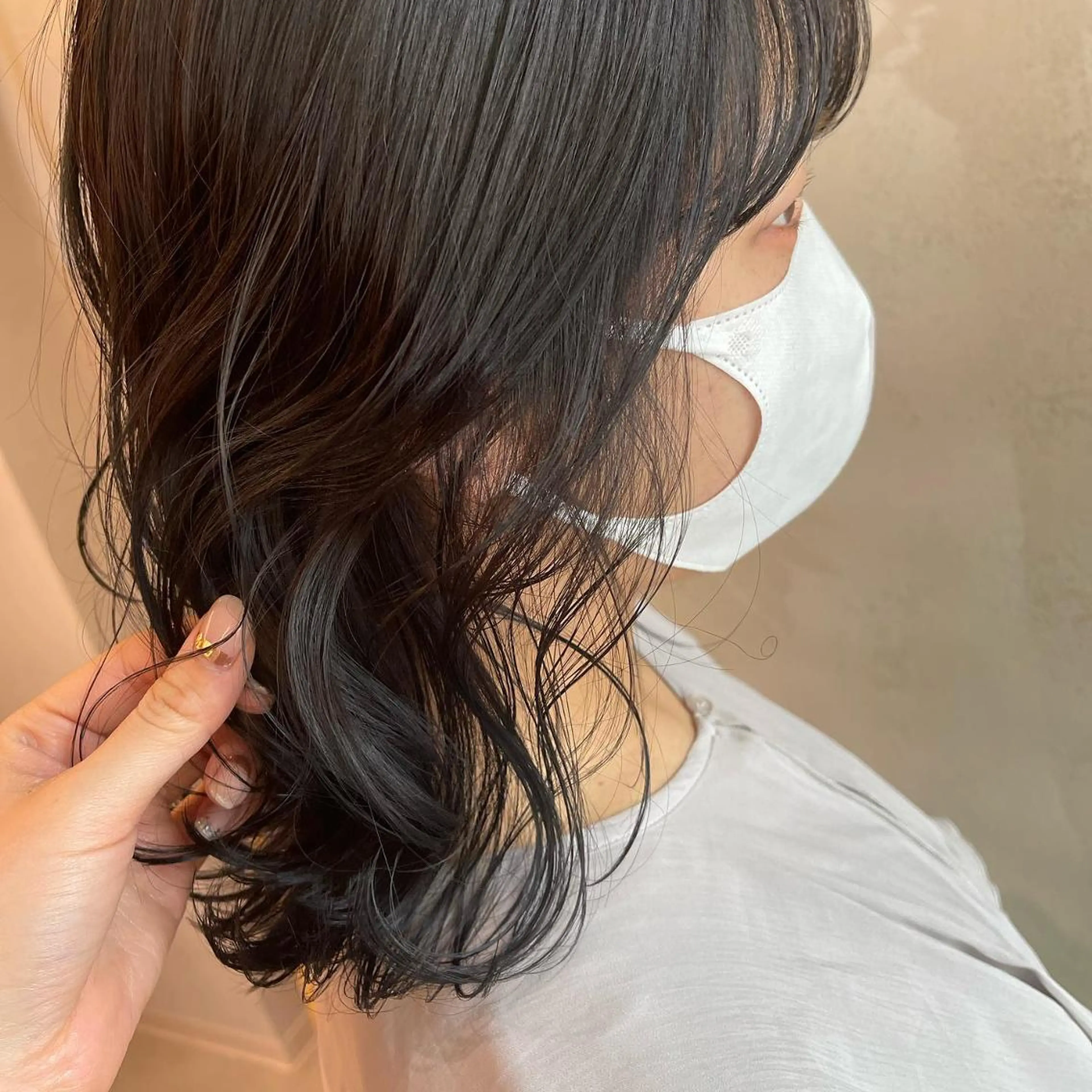 ミディアム カラー ヘアアレンジ イルミナカラー 髪質改善 レイヤーカット 外ハネヘア 縮毛矯正 ❥【韓国風ヘア】 stylist 林❥のエステ・リラクイメージ