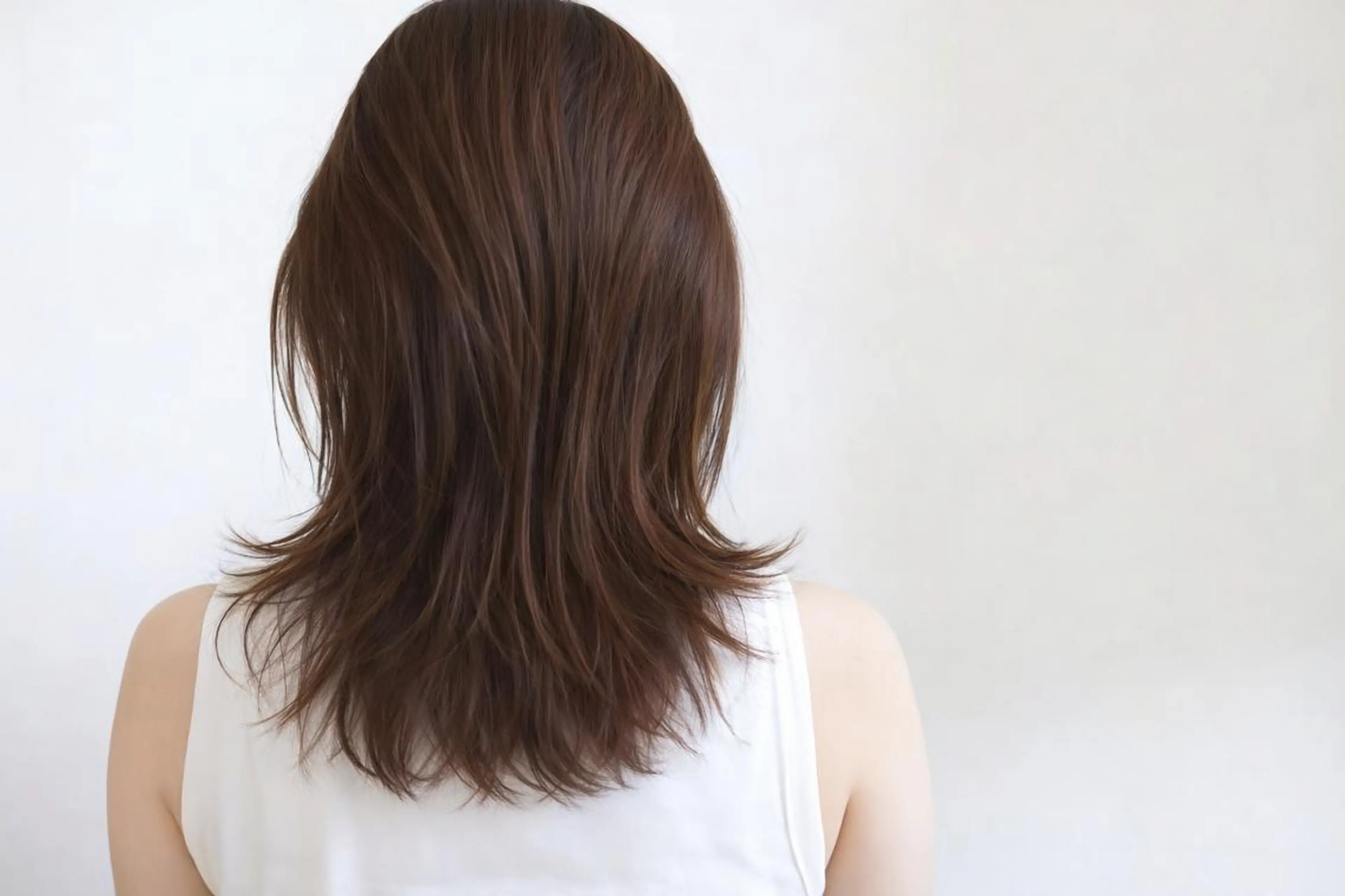 カラー ミディアム ヘアカラー 白髪染め専門店 Recolorなおこのヘアスタイル