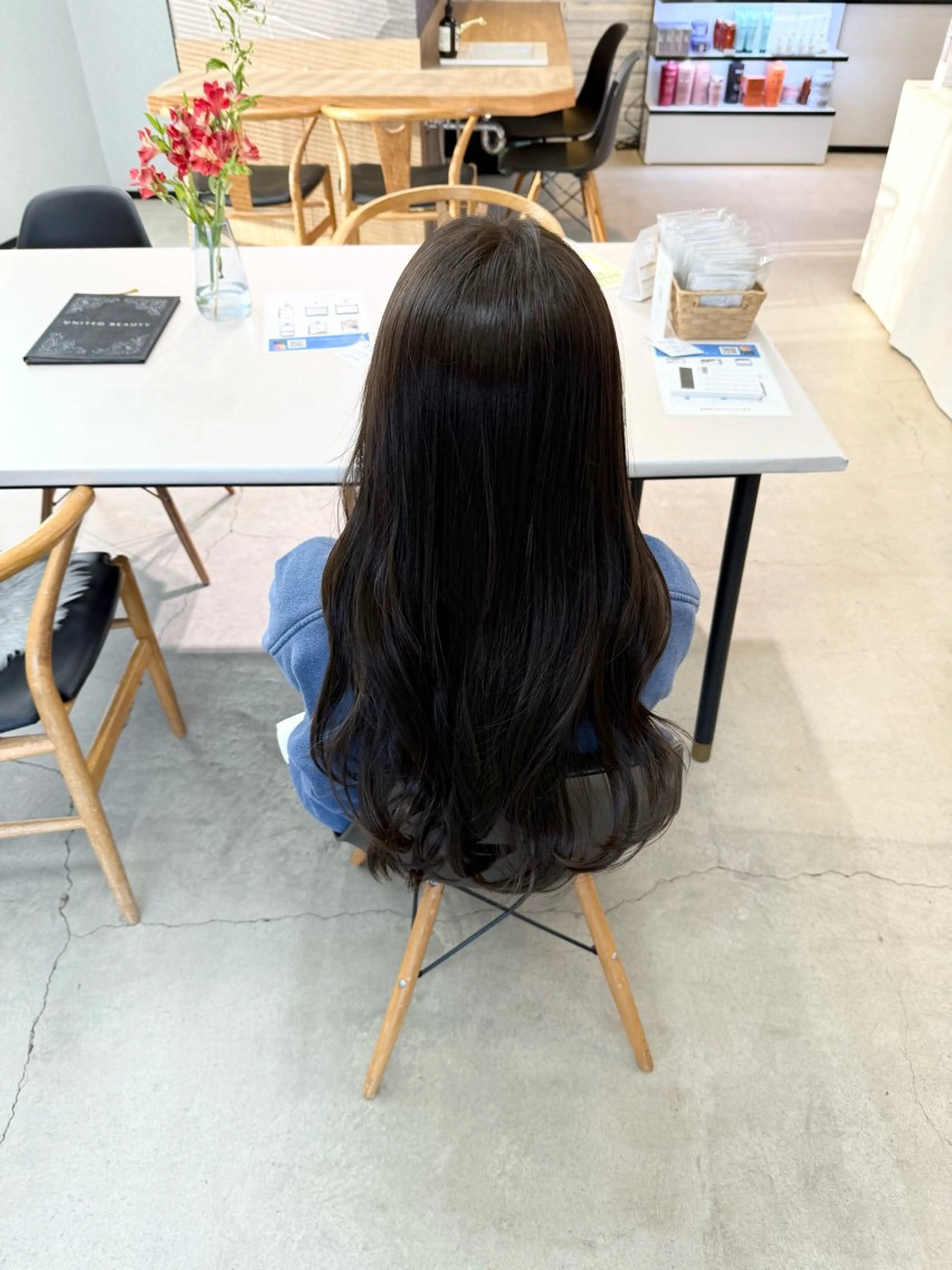 ロング カット ヘアカラー トリートメント 森田 雄政のヘアスタイル