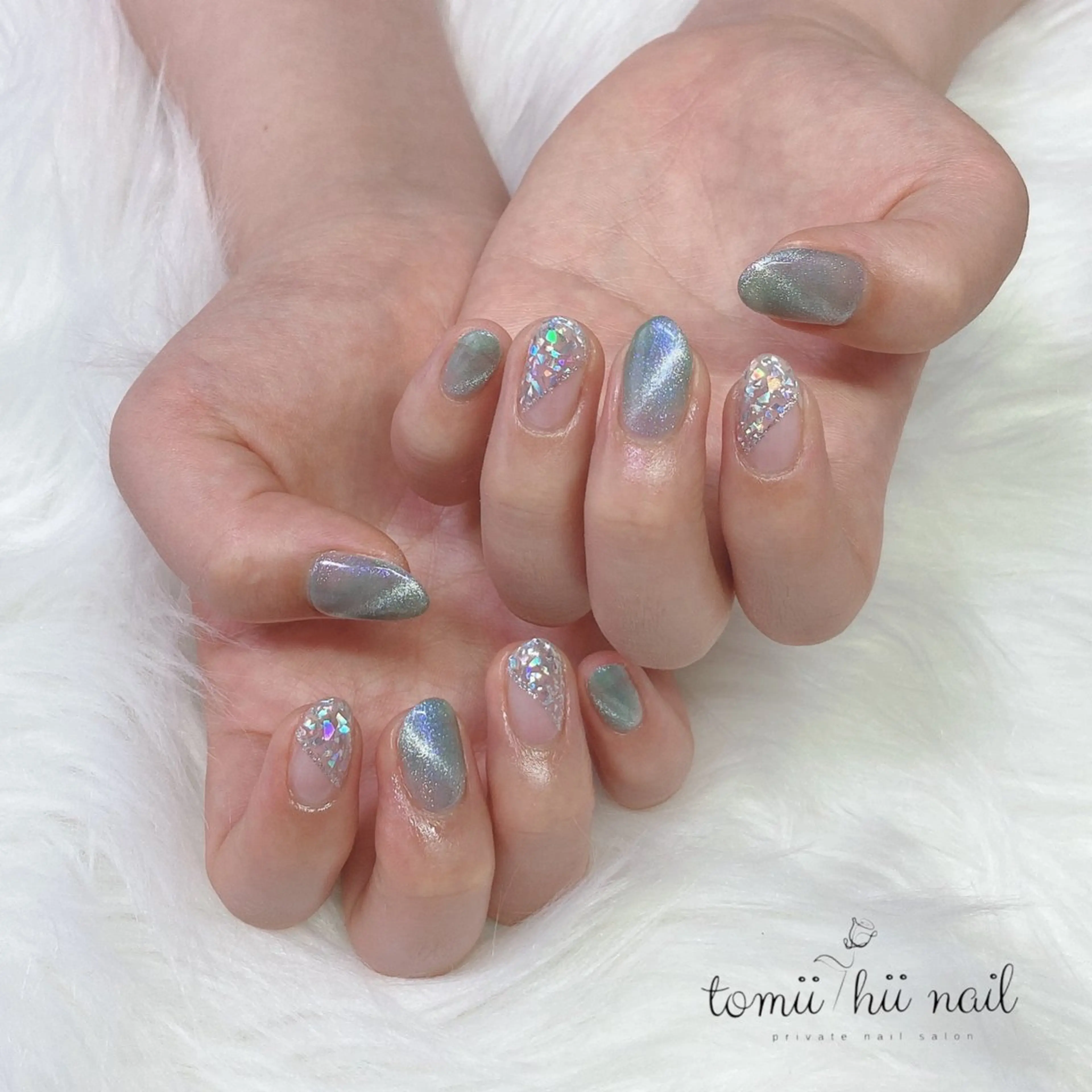 ネイル キラキラネイル マグネットネイル ハンドネイル tomii-hii -nailのその他イメージ