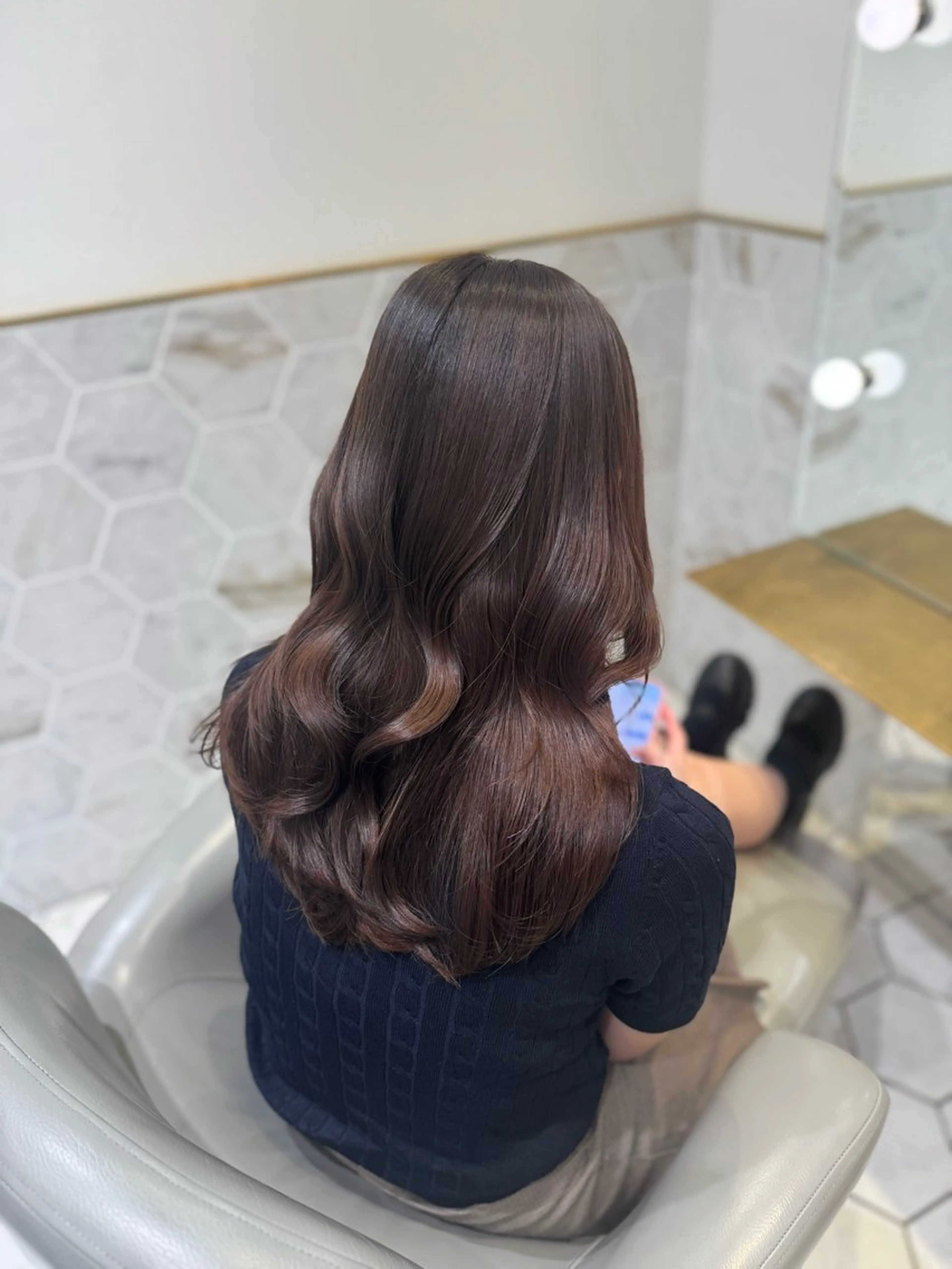 ロング カラー ヘアカラー costes 今井芽依のヘアスタイル