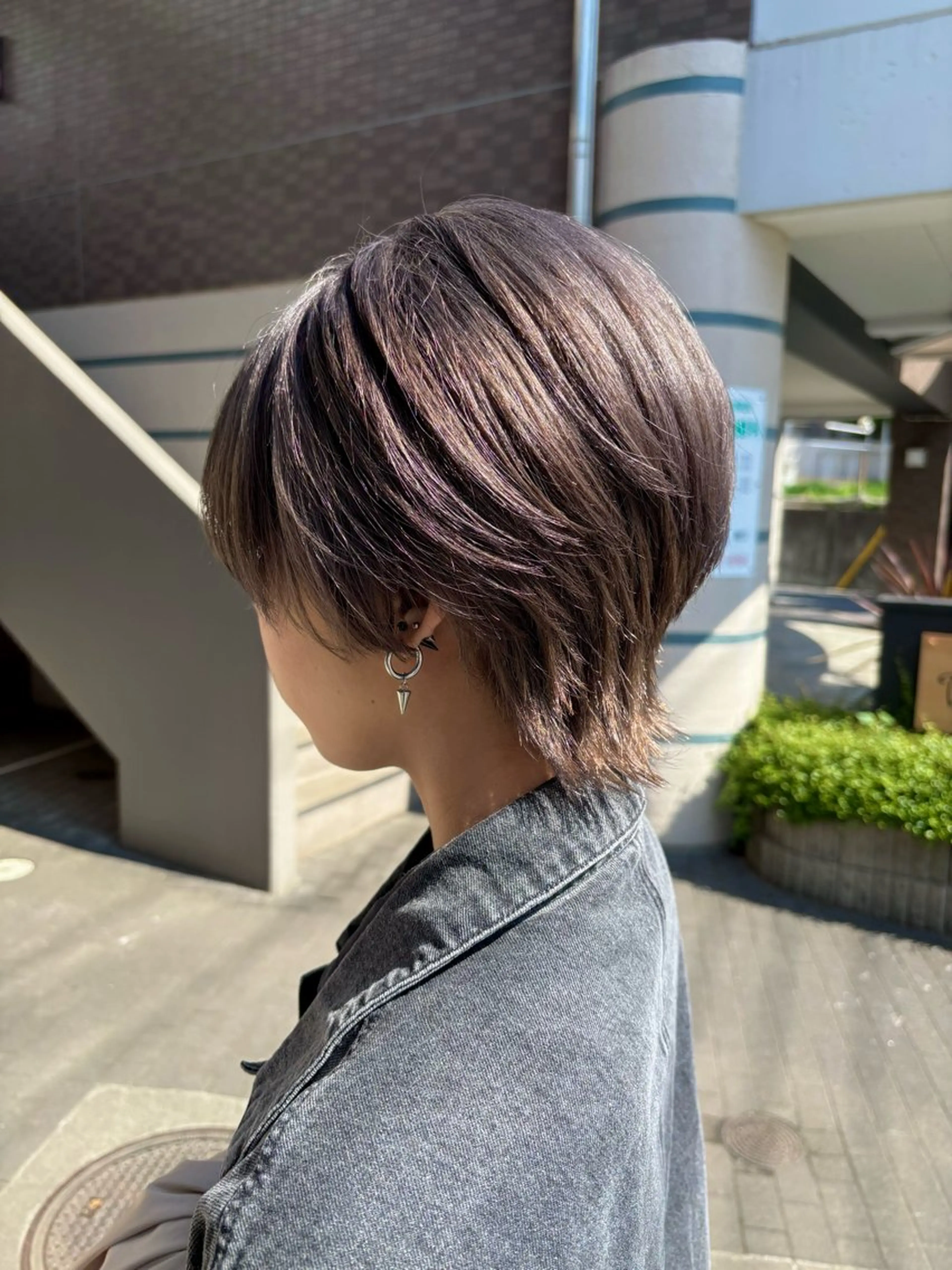 ショート ウルフカット ヘアカラー 庄司 桜のヘアスタイル