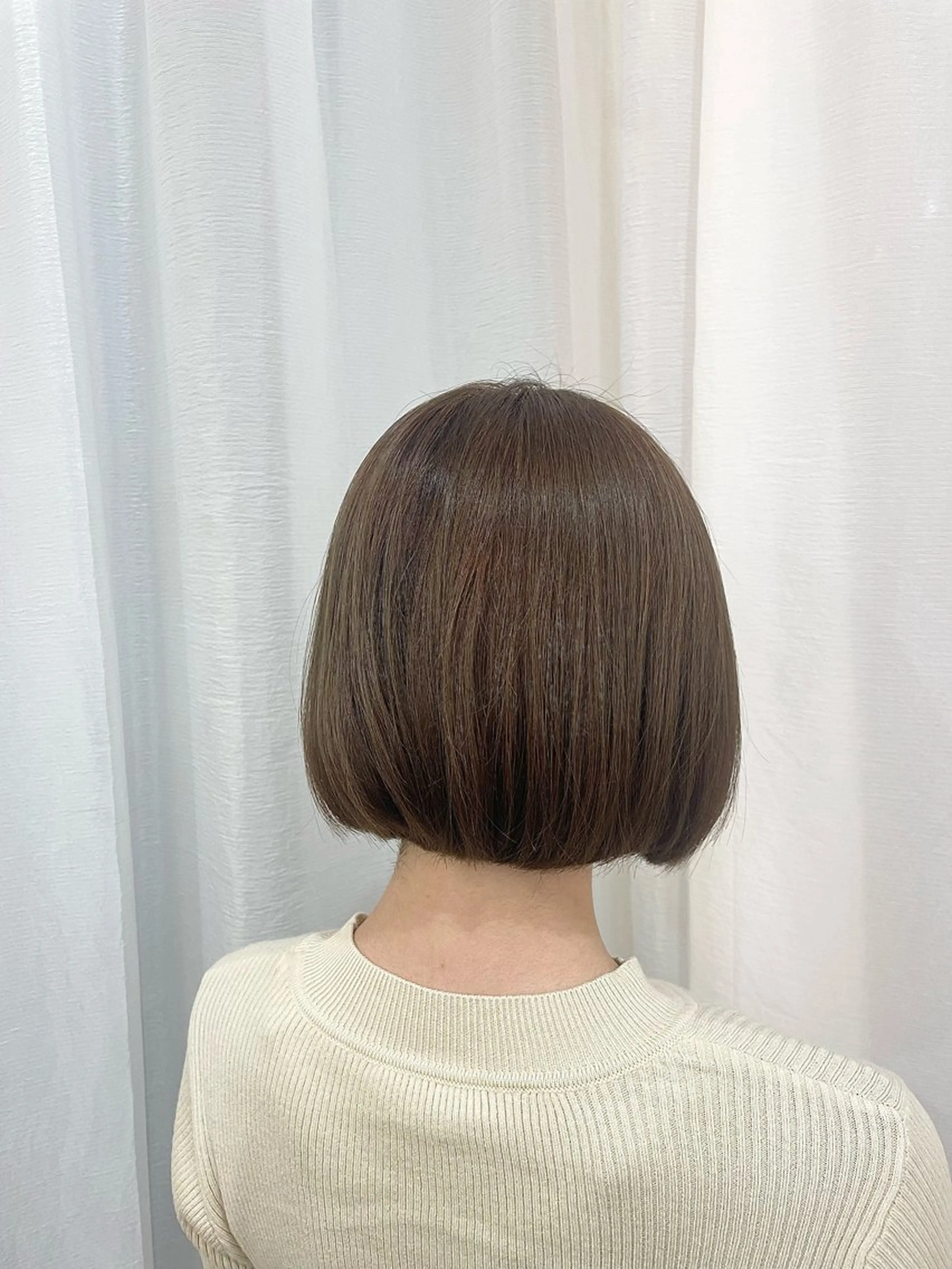カラー アッシュ アッシュブラウン ブラウンカラー 欠畑 瑠奈のヘアスタイル