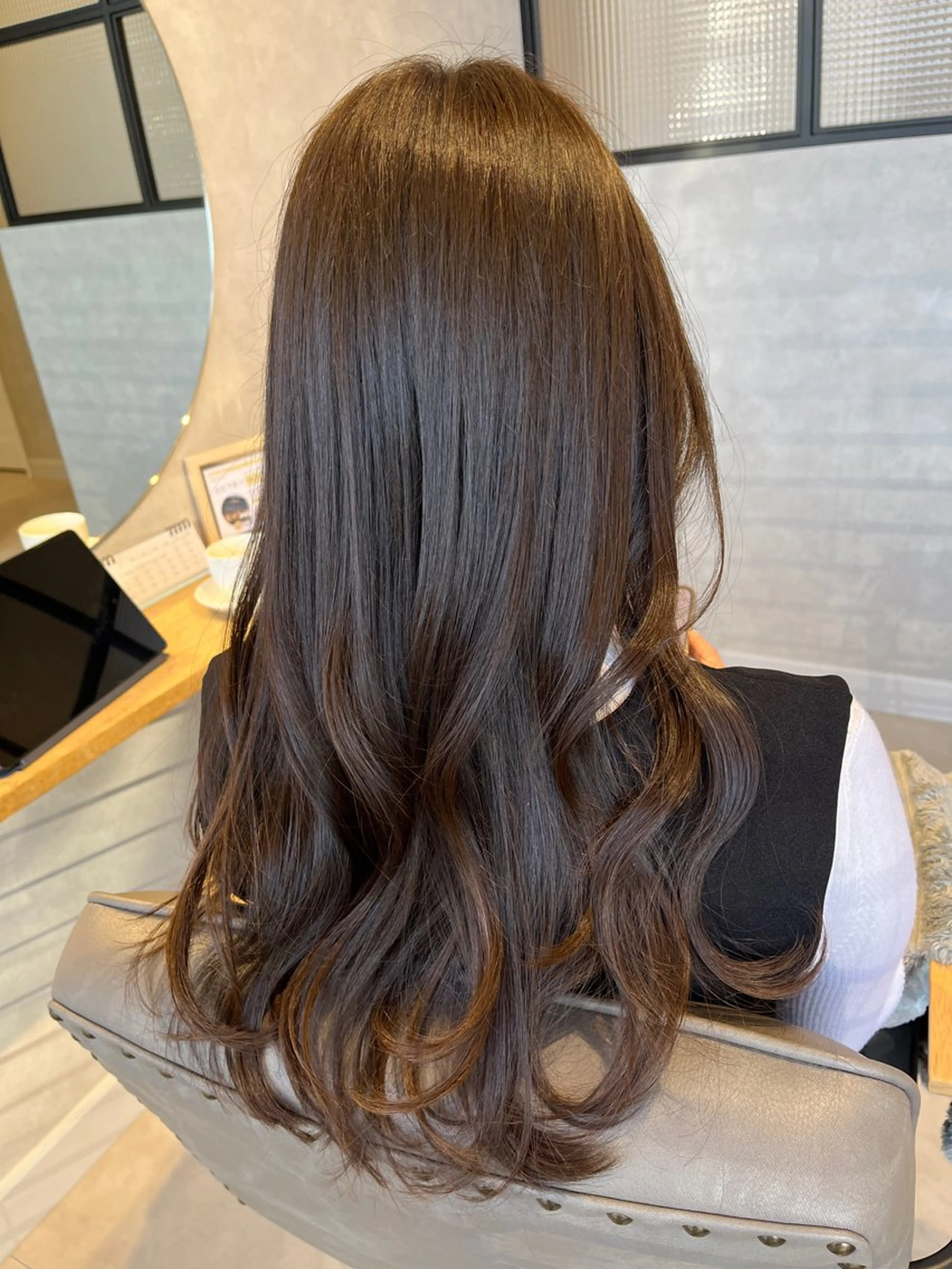 ロング カラー ヘアカラー トリートメント ✨NEW OPEN／ 透明感カラー／はるかのヘアスタイル