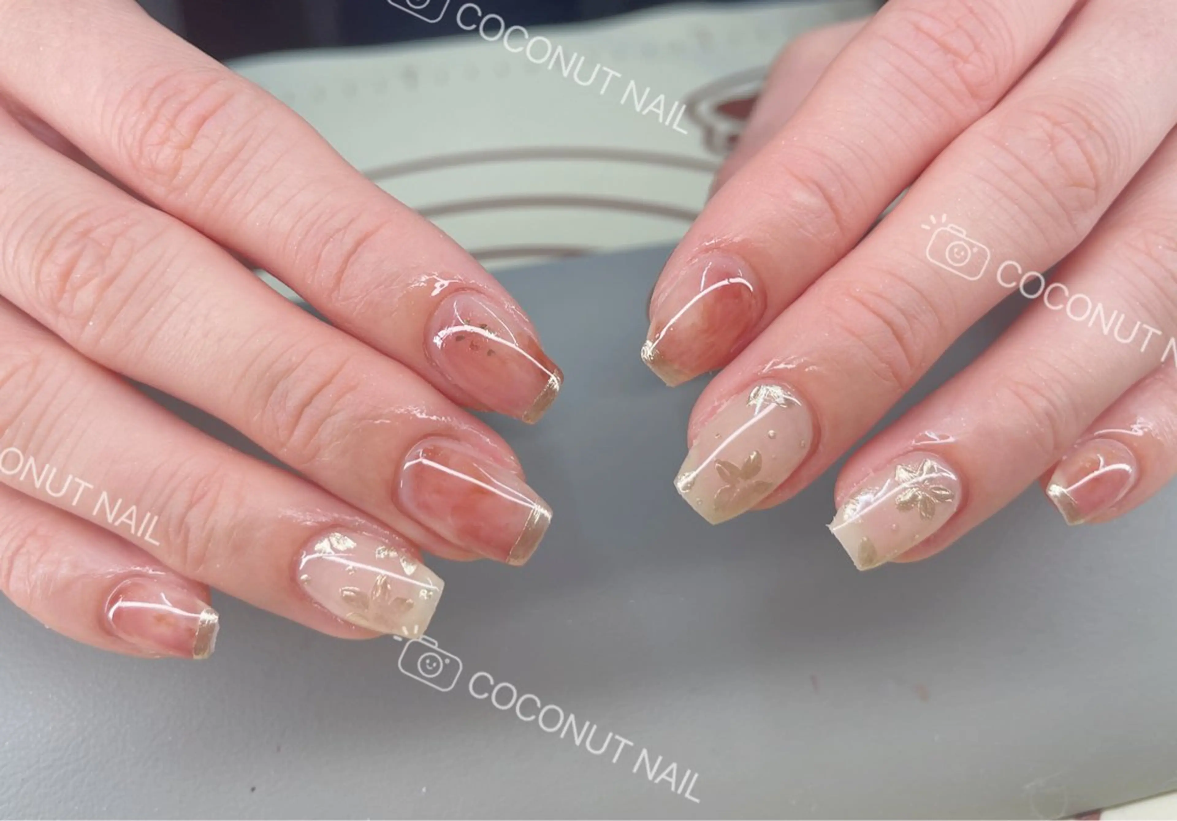 ネイル ハンドネイル 神田 ココナッツのネイルデザイン