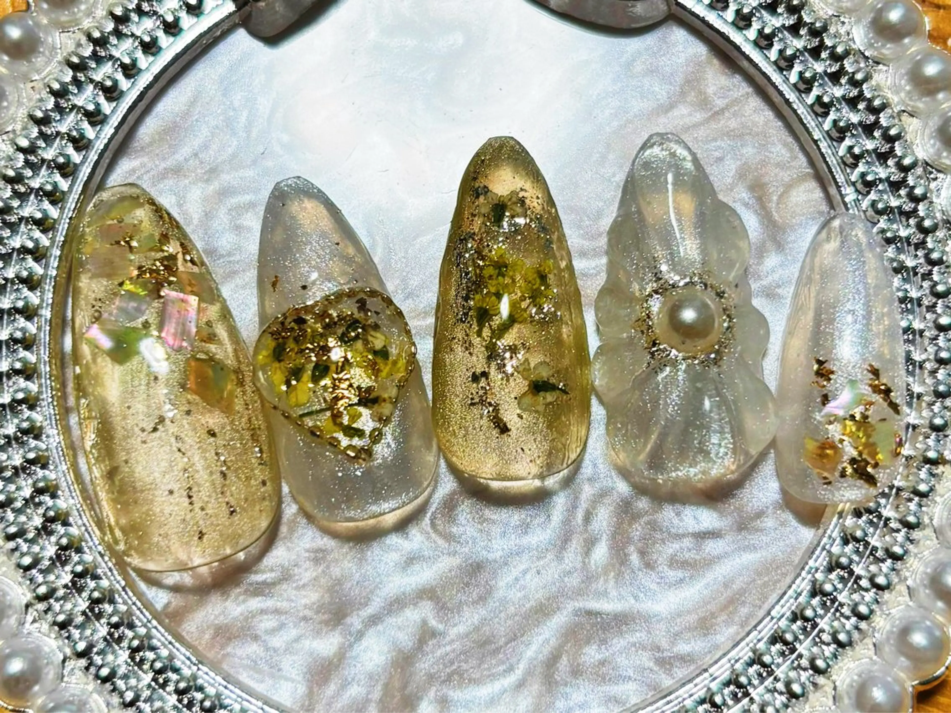 ミディアム イエローカラー Re:Nail Formula所属・kido chieのネイルデザイン