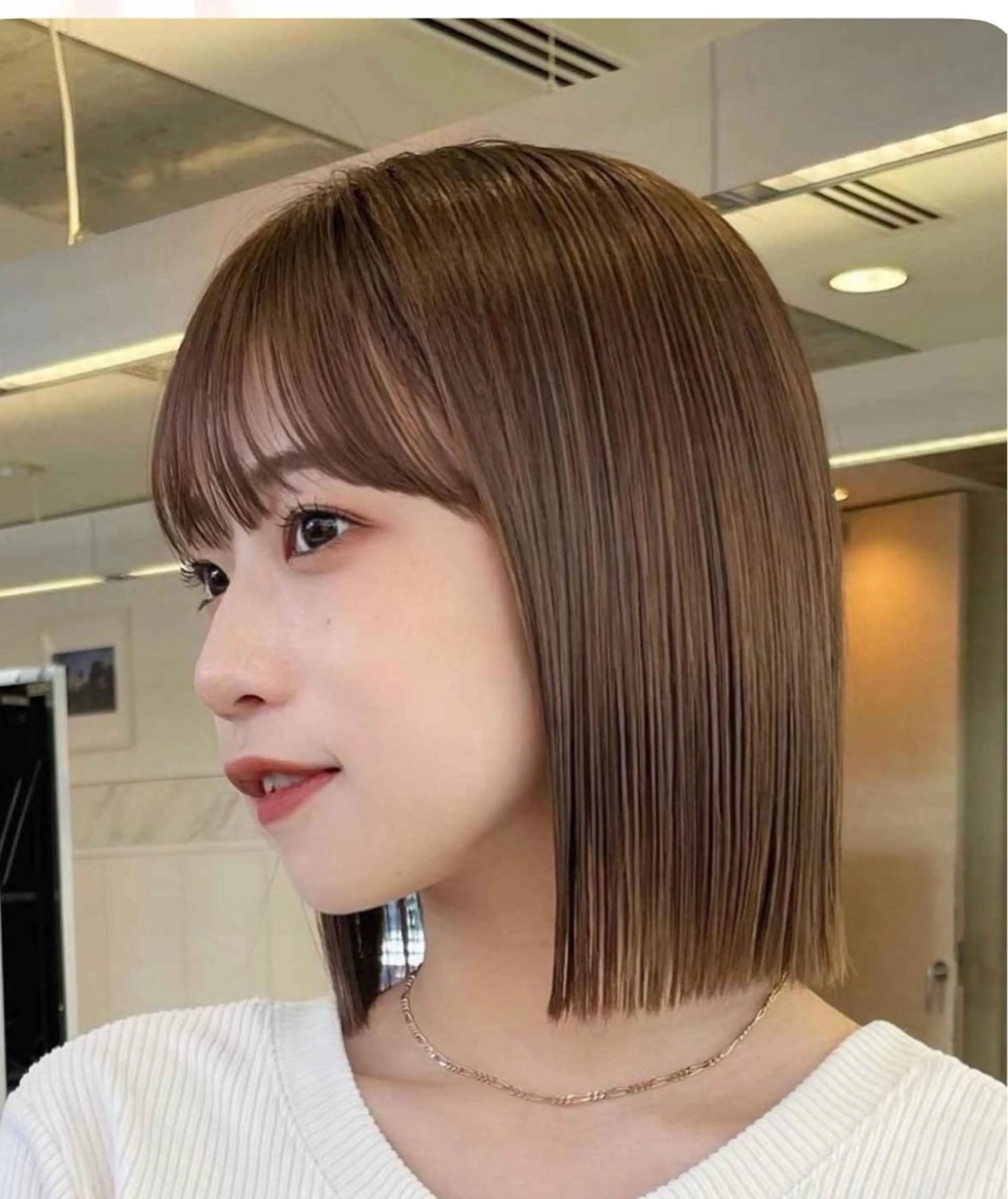 ショート 縮毛矯正×レイヤー カット/飯田 輝のヘアスタイル