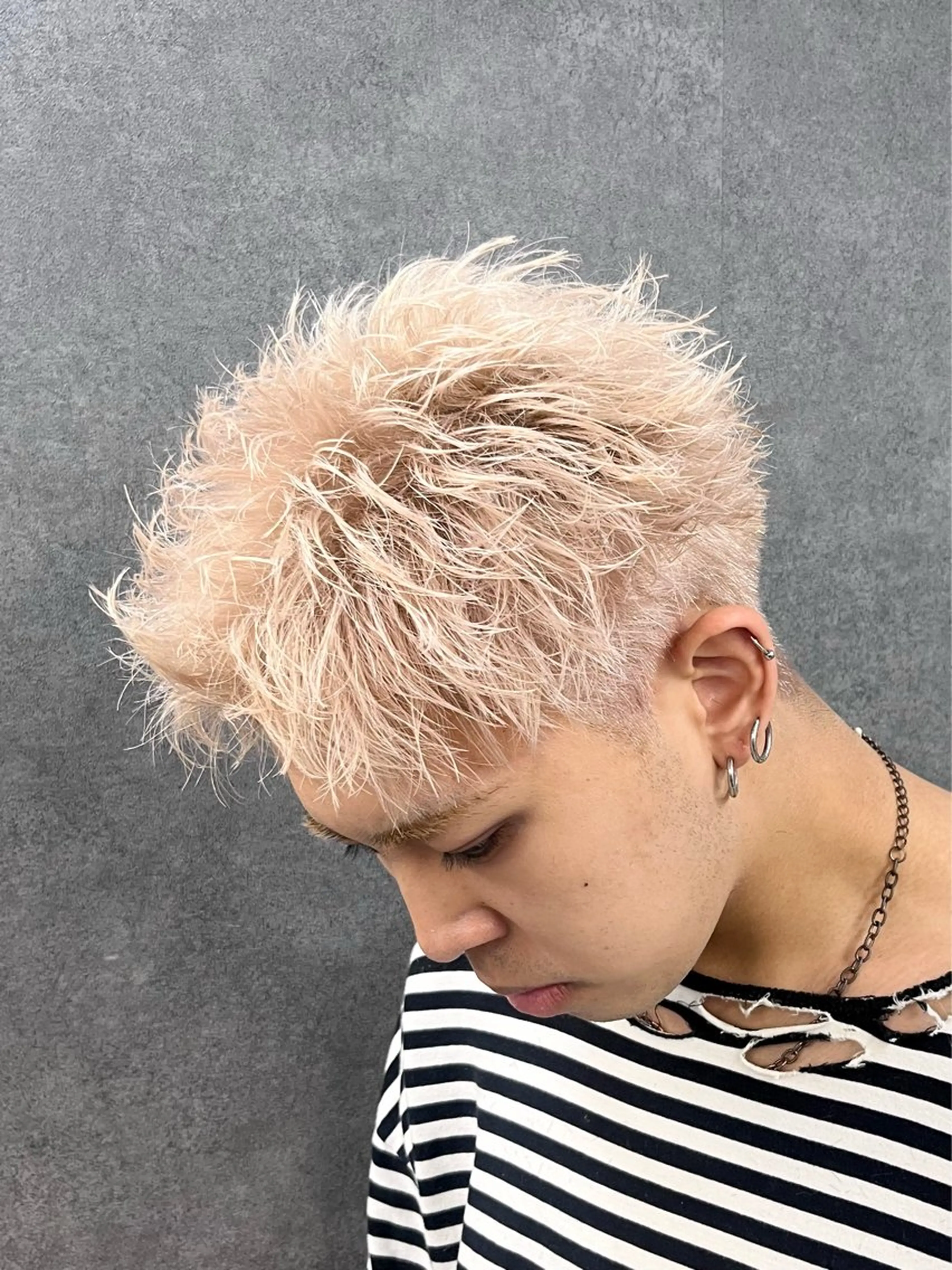 ショート ショートヘア 縮毛矯正 カマタ ハルキのヘアスタイル