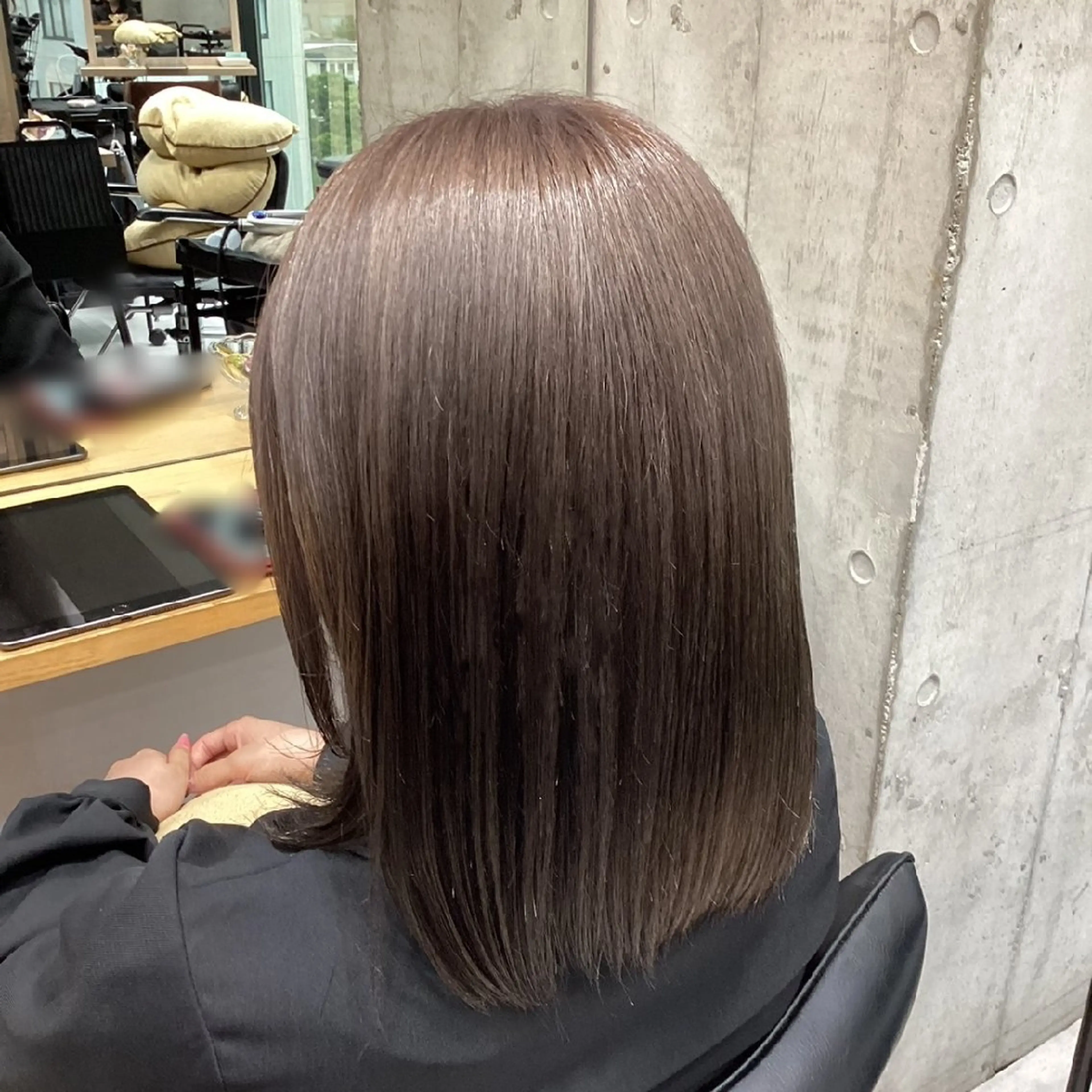 ミディアム カラー カット ヘアカラー トリートメント ヘアアレンジ/柔らか 艶カラー/AKARIのヘアスタイル