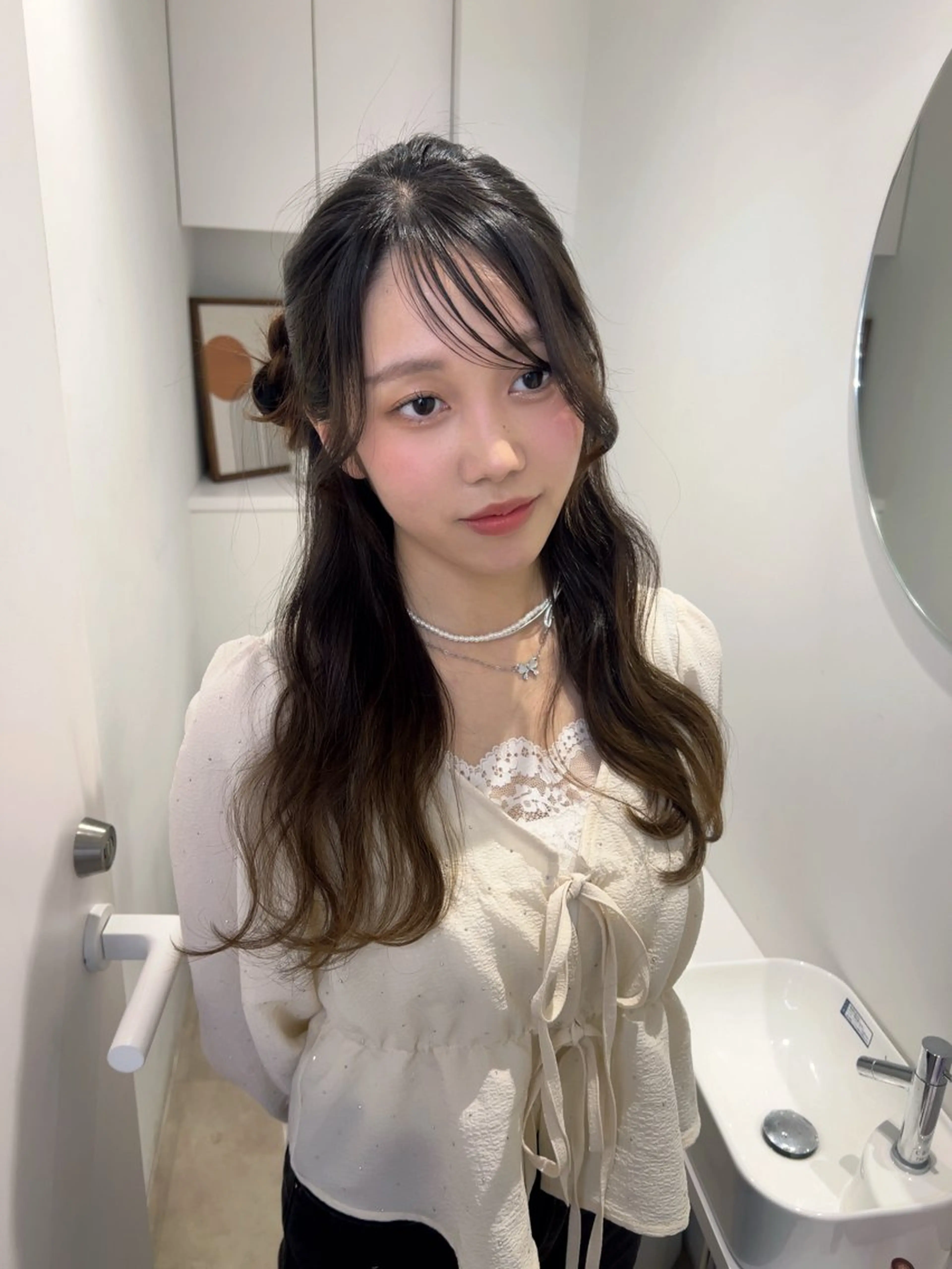 ヘアアレンジ ヘアセット アレンジ/ブラウン カラー HARU🕯のヘアスタイル