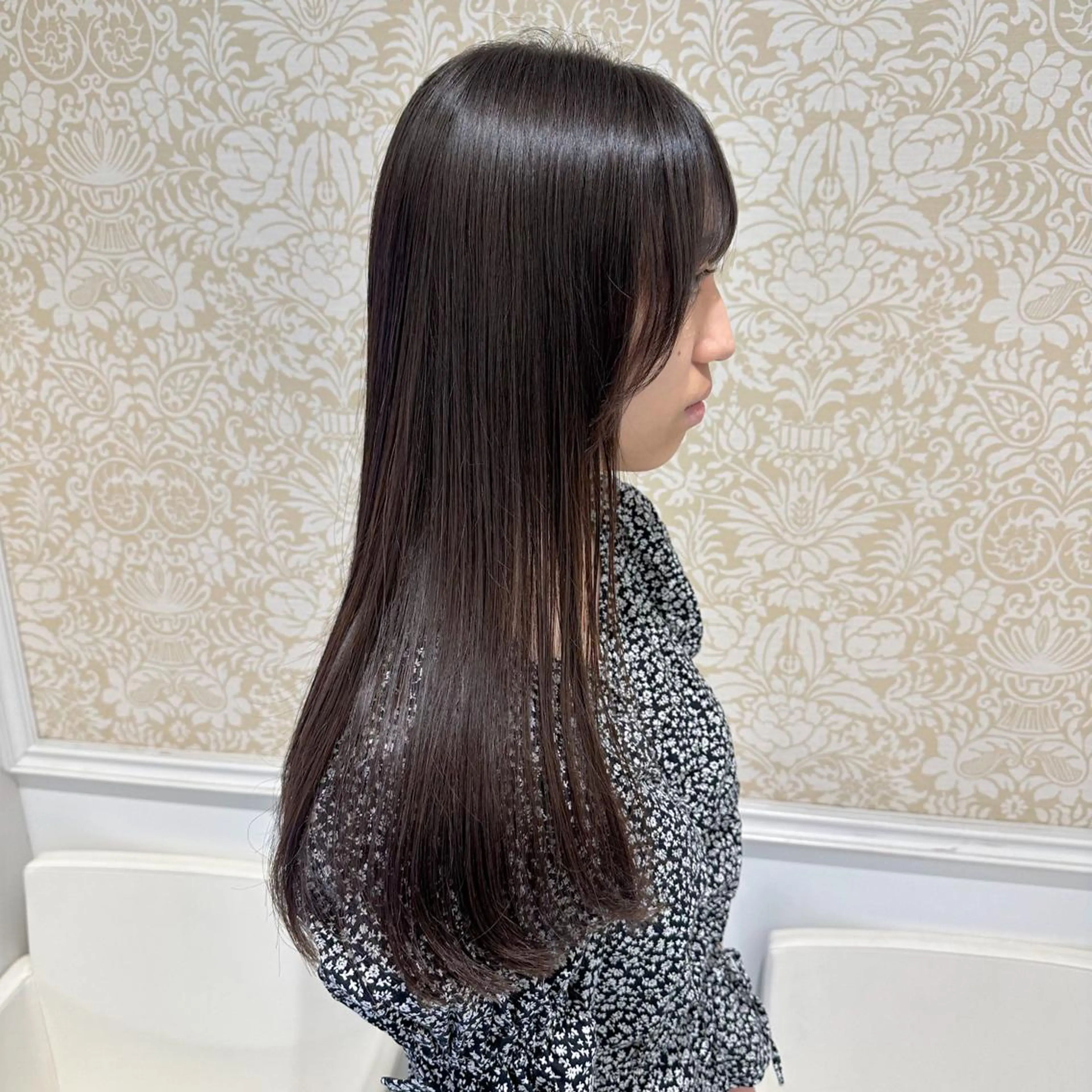 ロング パーマ 髪質改善カラー💎 オオネヨシナリのヘアスタイル