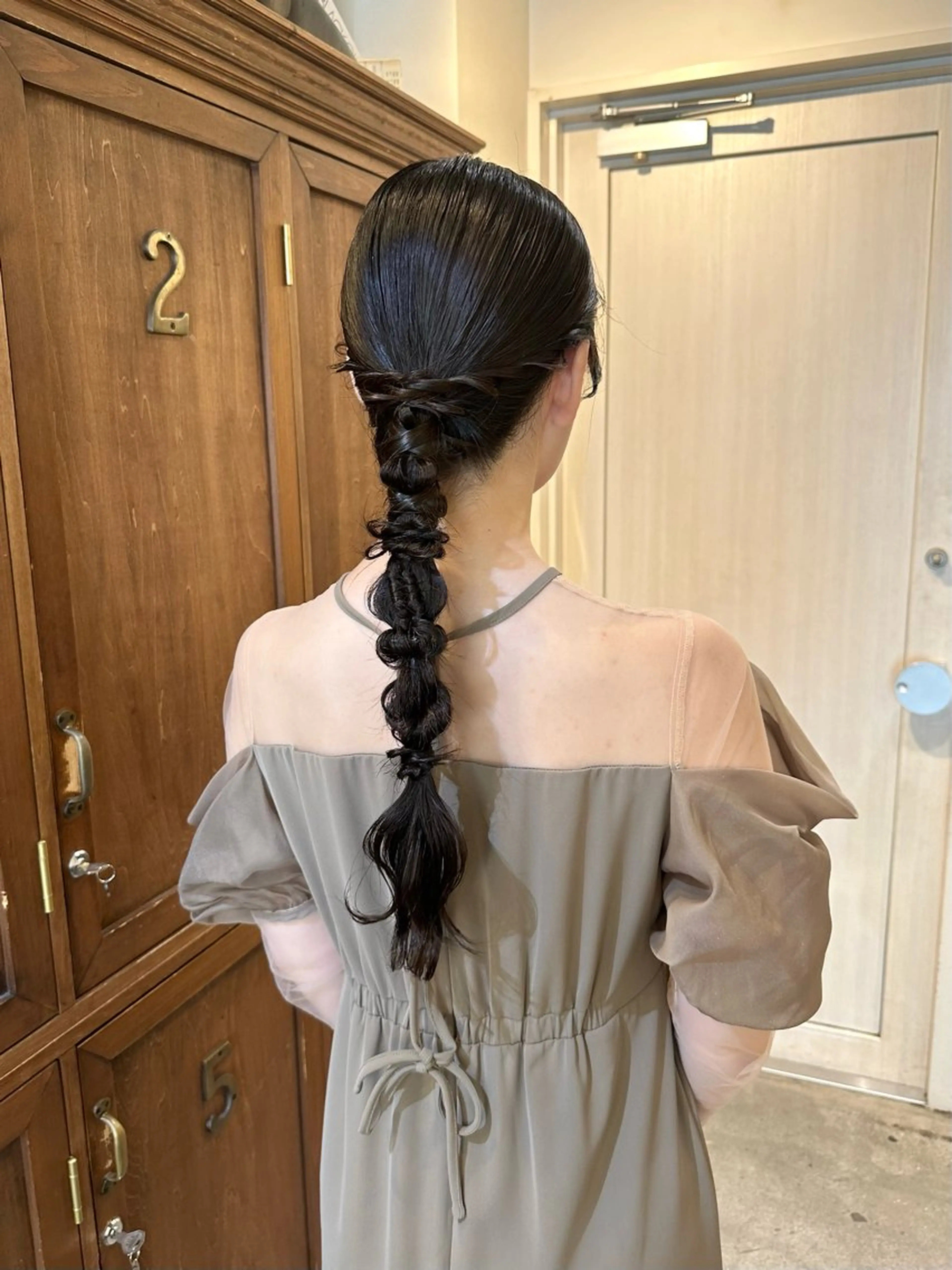 ロング ヘアアレンジ オレンジブラウン ヘアセット カットモデル募集中 ／HARUKA🎀のヘアスタイル