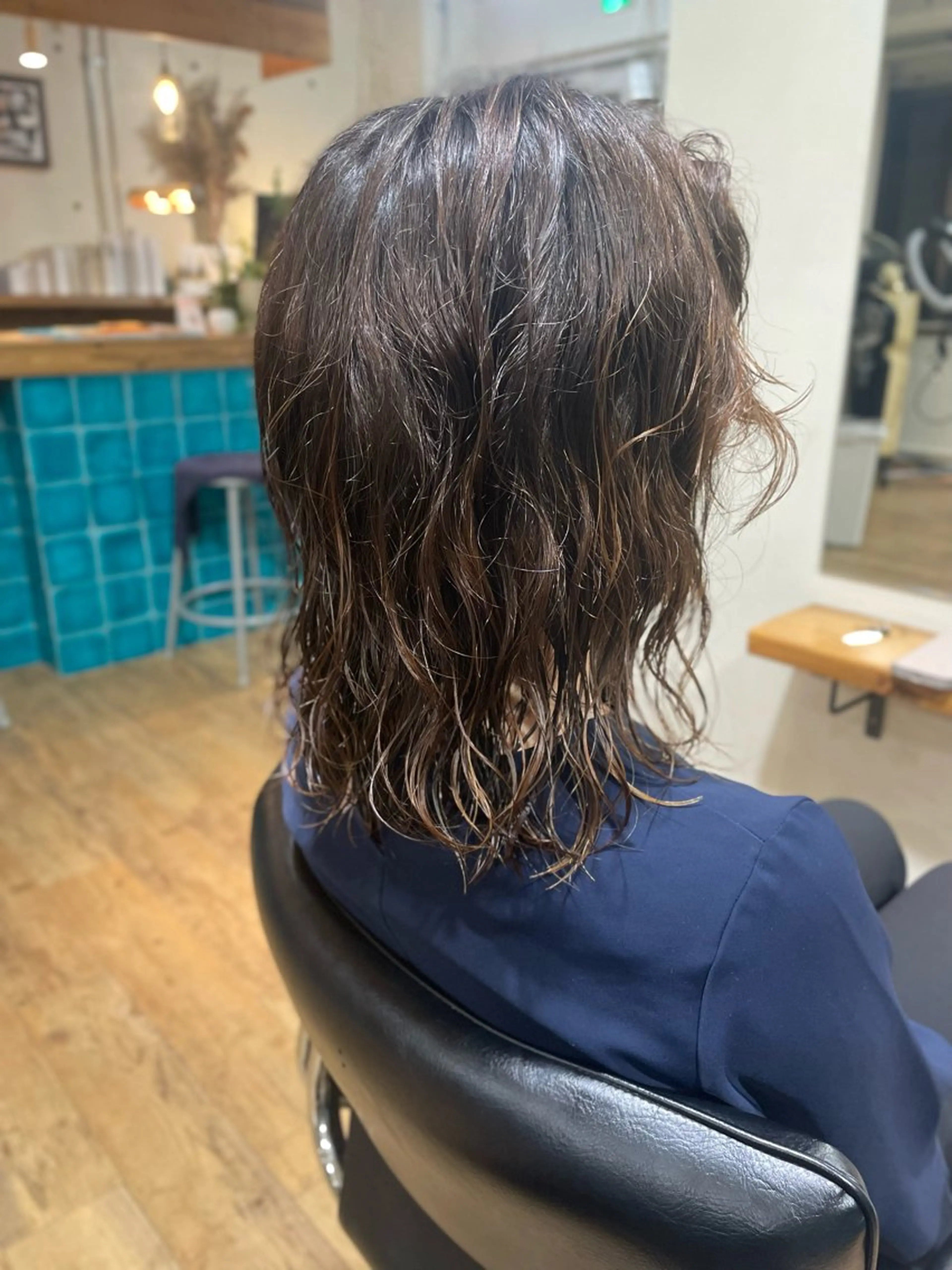 ミディアム パーマ YUKI 新宿カット パーマ/カラーのヘアスタイル