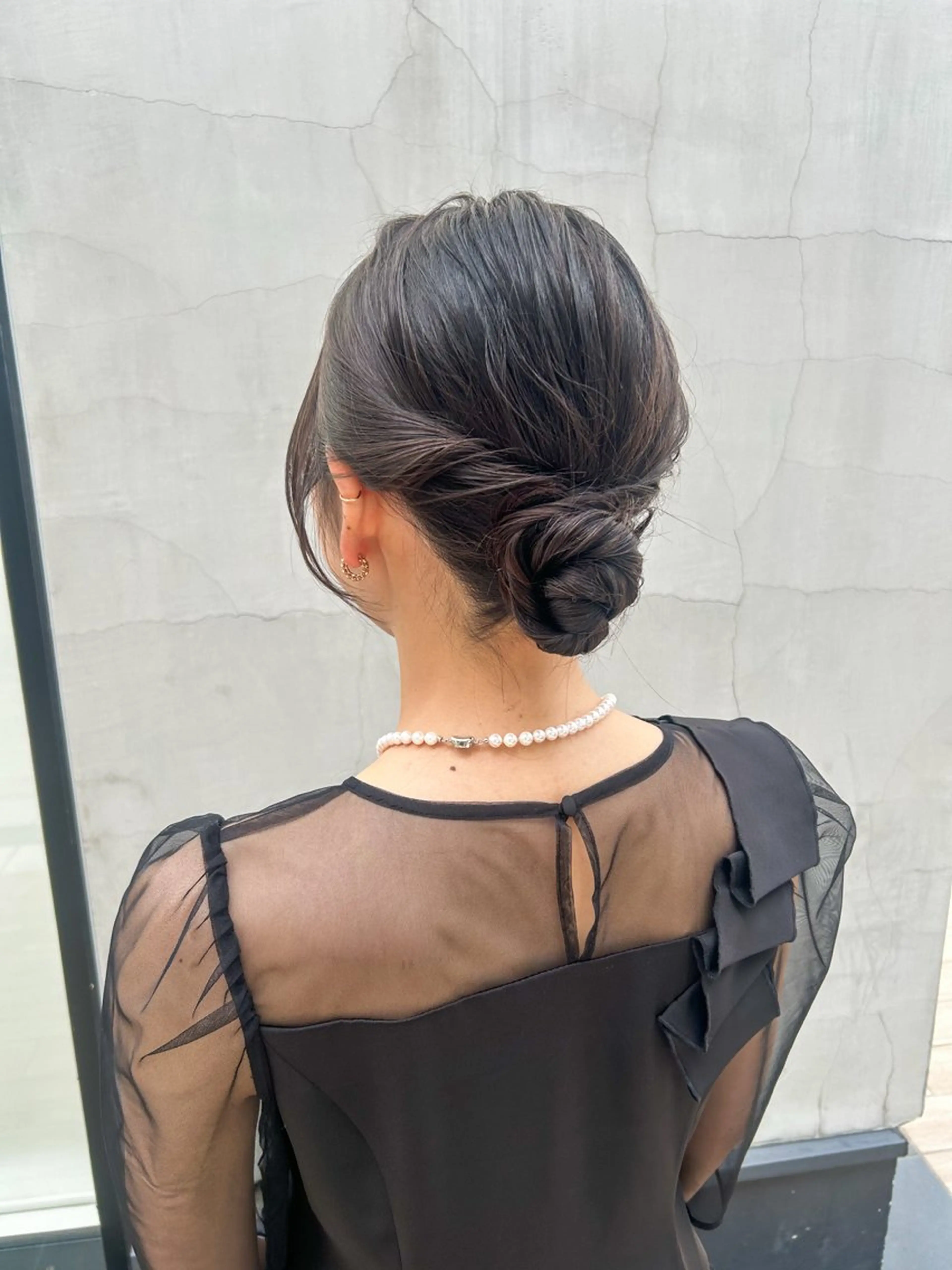 セミロング カラー ヘアアレンジ ヘアセット yuka .のヘアスタイル