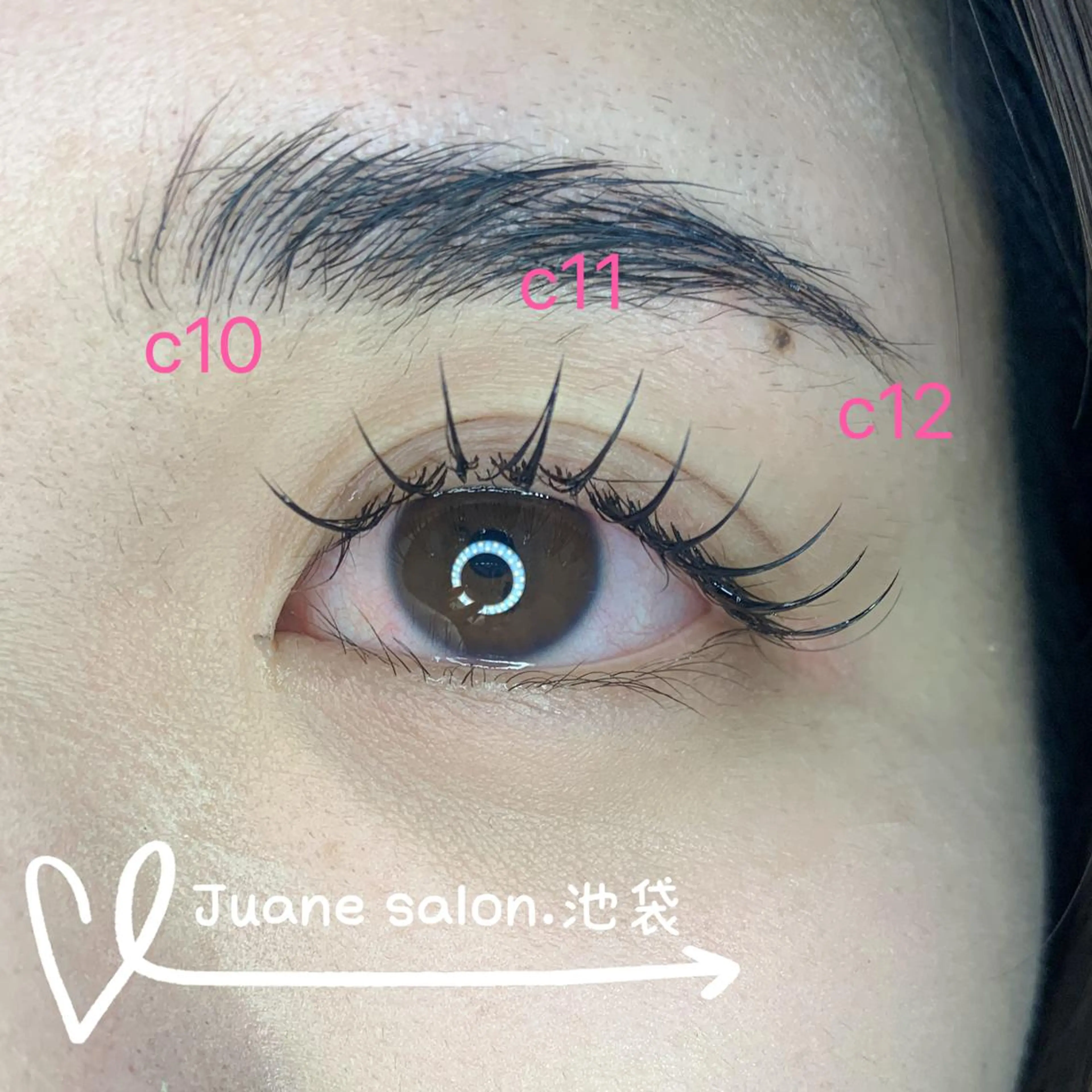 マツエク・マツパ JuaneSalon 🌸のマツエク・マツパデザイン