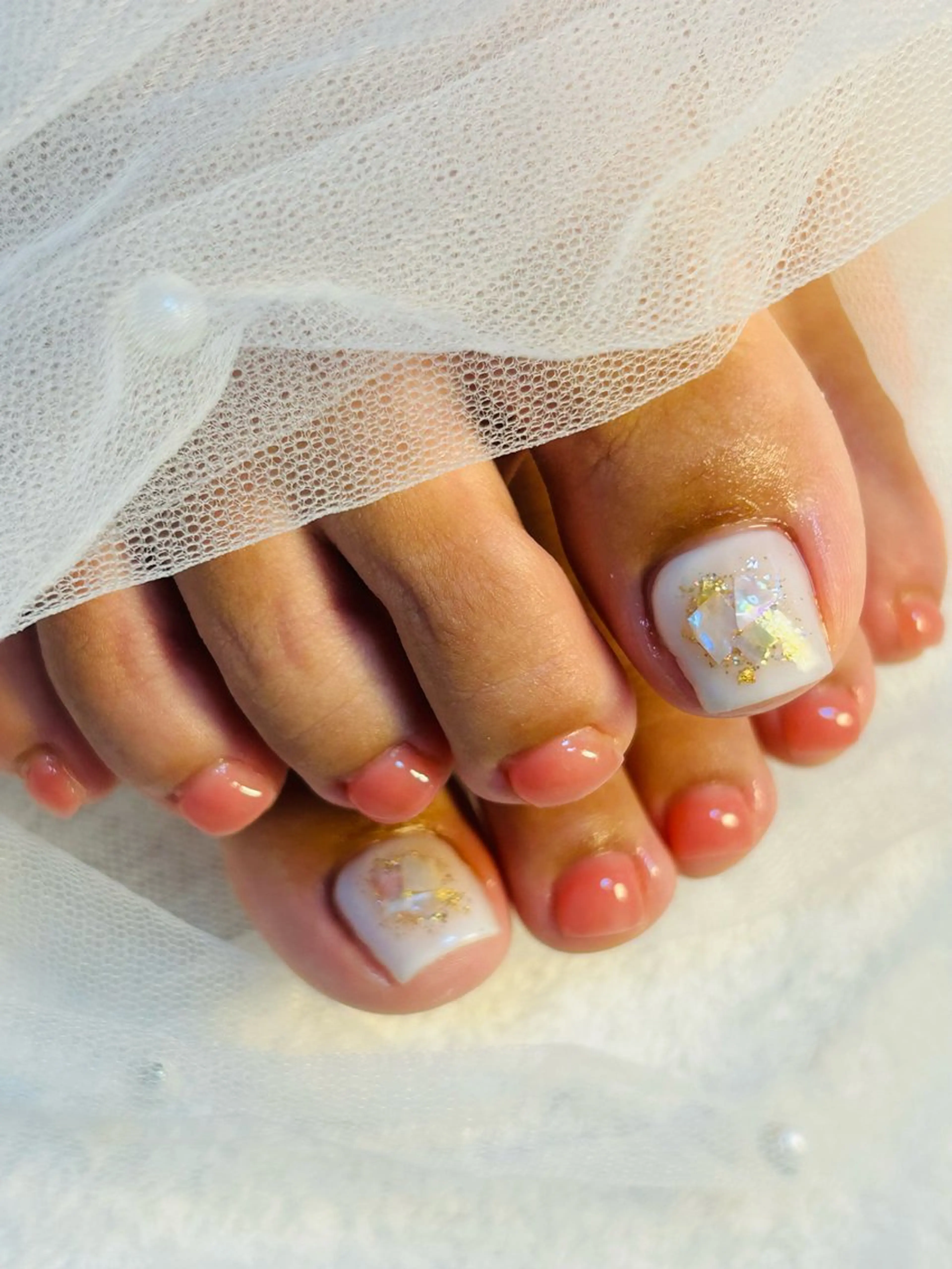 ネイル フットネイル 金森 真以のネイルデザイン