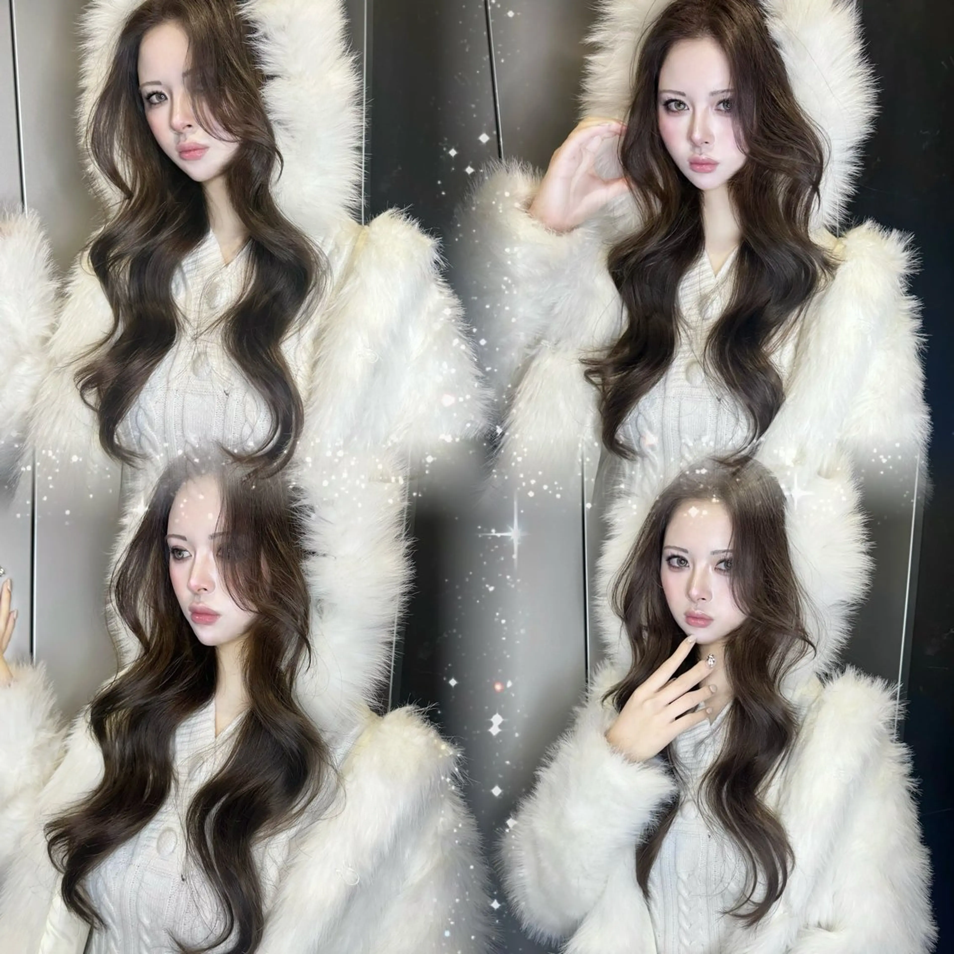 ロング カラー ブリーチ ダブルカラー ブリーチなしカラー 韓国風ヘア レイヤーカット ワンホン🎀韓国ヘア 💞渋谷/GAKUのヘアスタイル