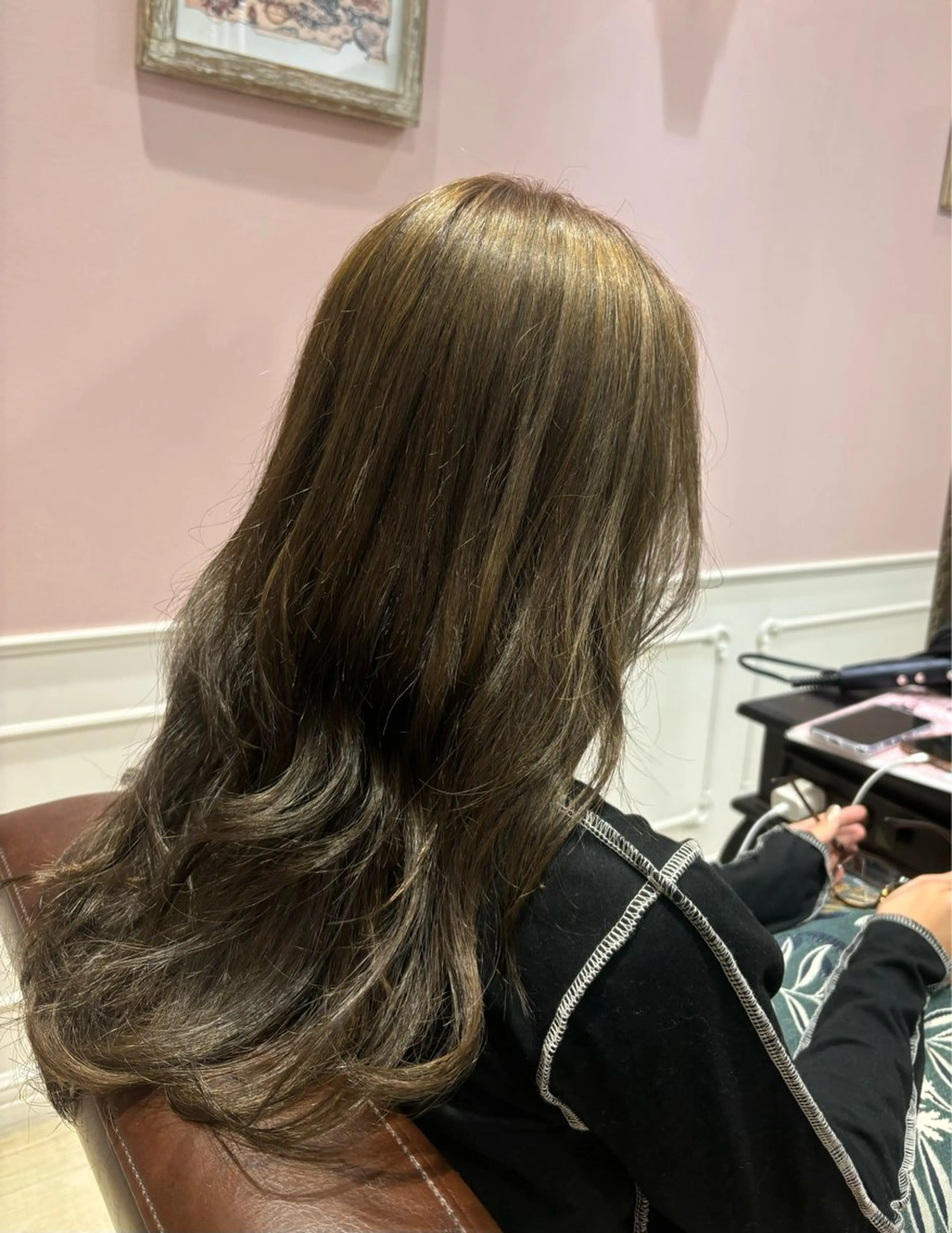 カラー 🌱なゆみ🌱透明感 /ナチュラル/高宮のヘアスタイル