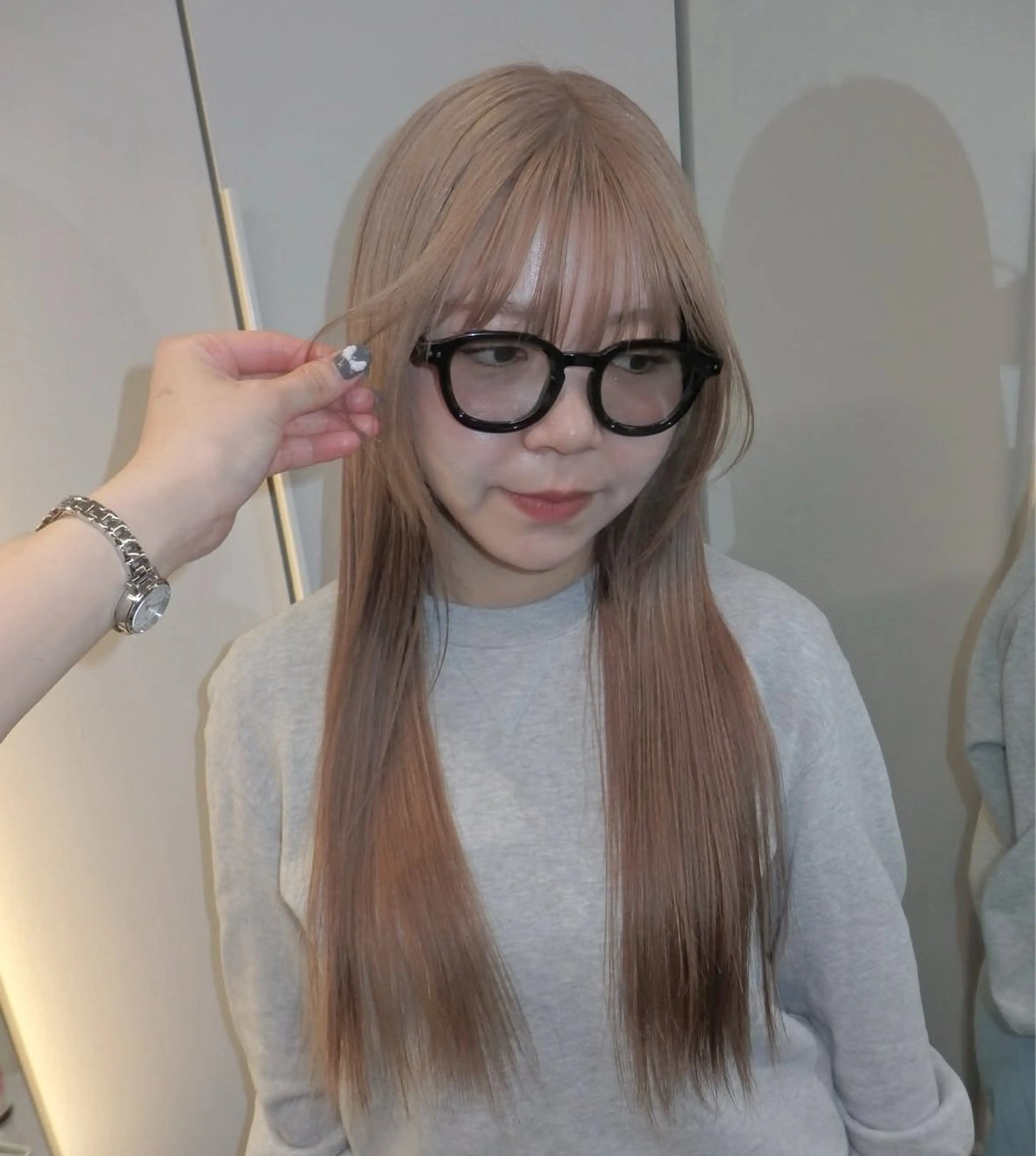 ロング ヘアカラー トリートメント 表参道 透明感カラー kanako✧*｡のヘアスタイル