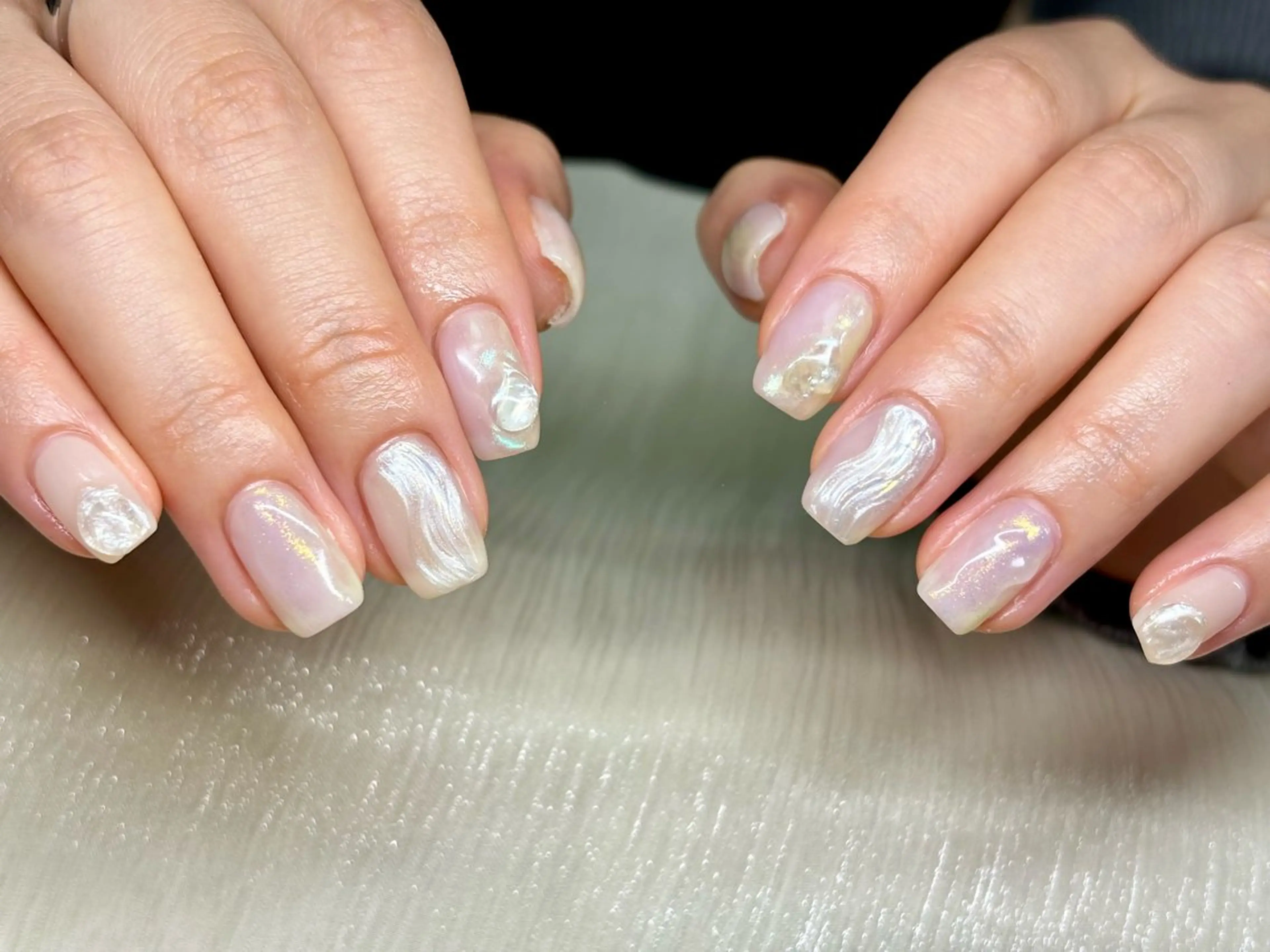 ネイル ニュアンスネイル 春ネイル ハンドネイル ハンドケア ETE LUNA NAILのネイルデザイン