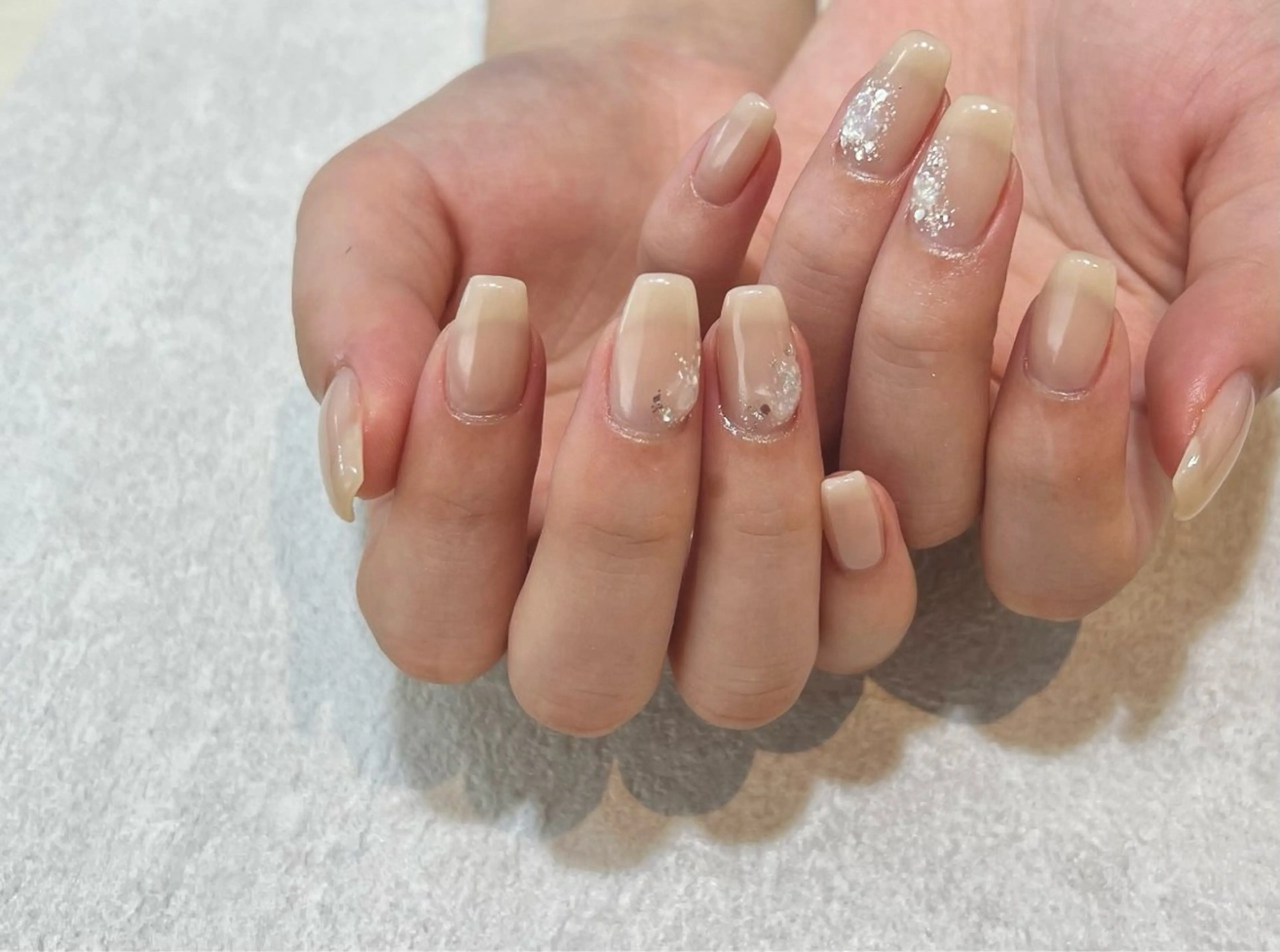 ネイル オフィスネイル シンプルネイル KAMIO CION Nail  朝倉のネイルデザイン