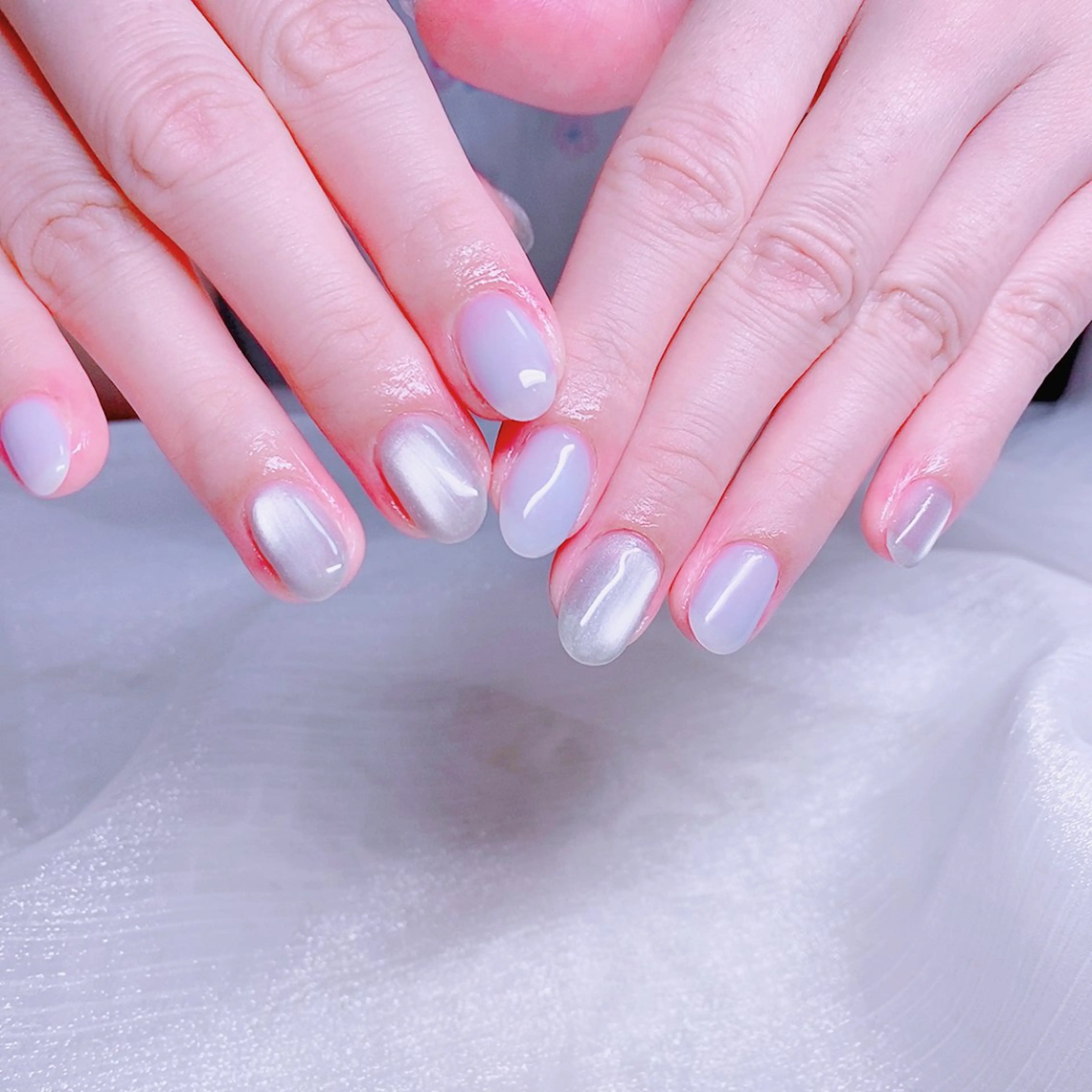 ネイル マグネットネイル オフィスネイル ショートネイル Nail Yunaのネイルデザイン