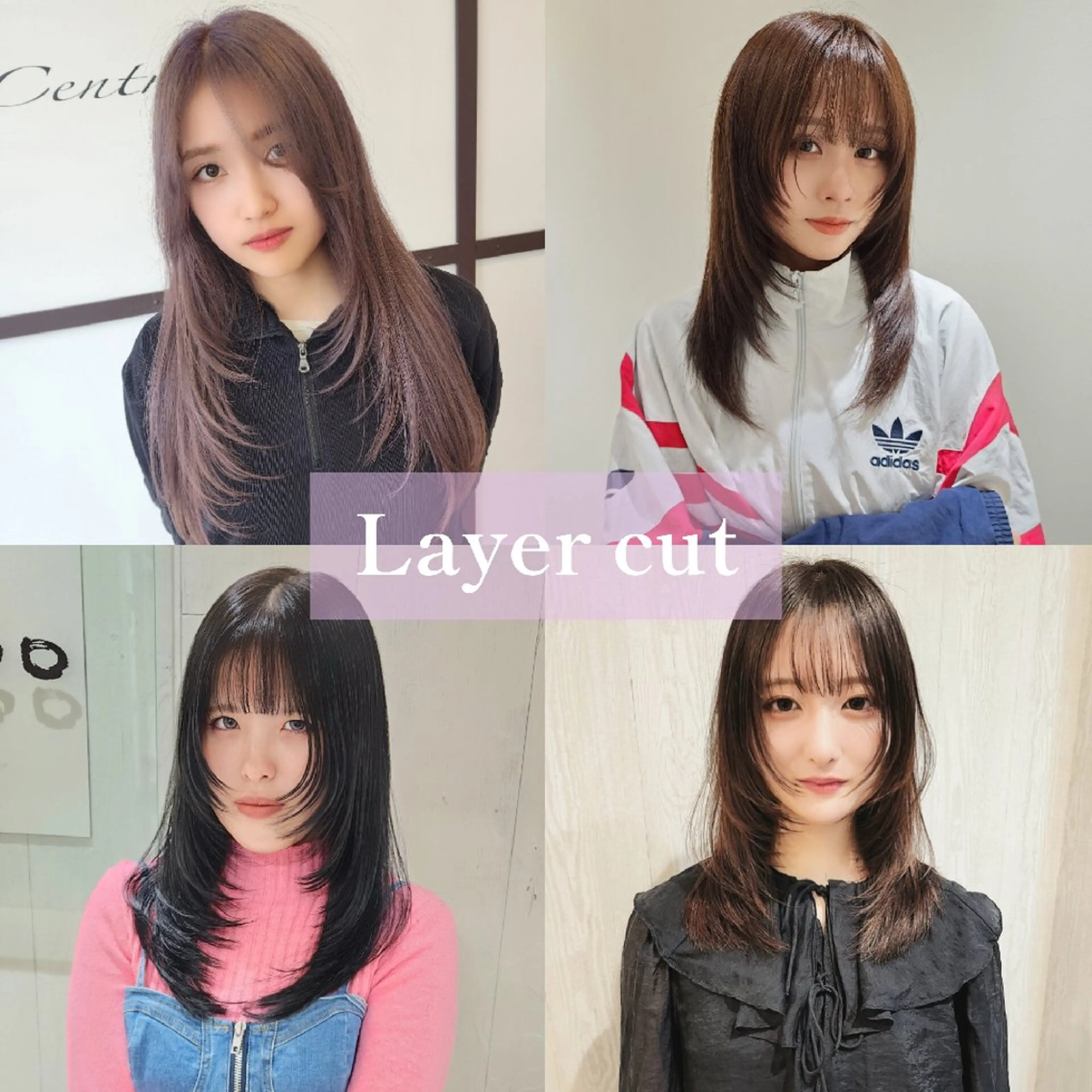 ロング カラー 韓国風ヘア レイヤーカット ウルフカット ウルフレイヤー カット ヘアカラー トリートメント レイヤーカット/ ウルフカット/大橋 のヘアスタイル