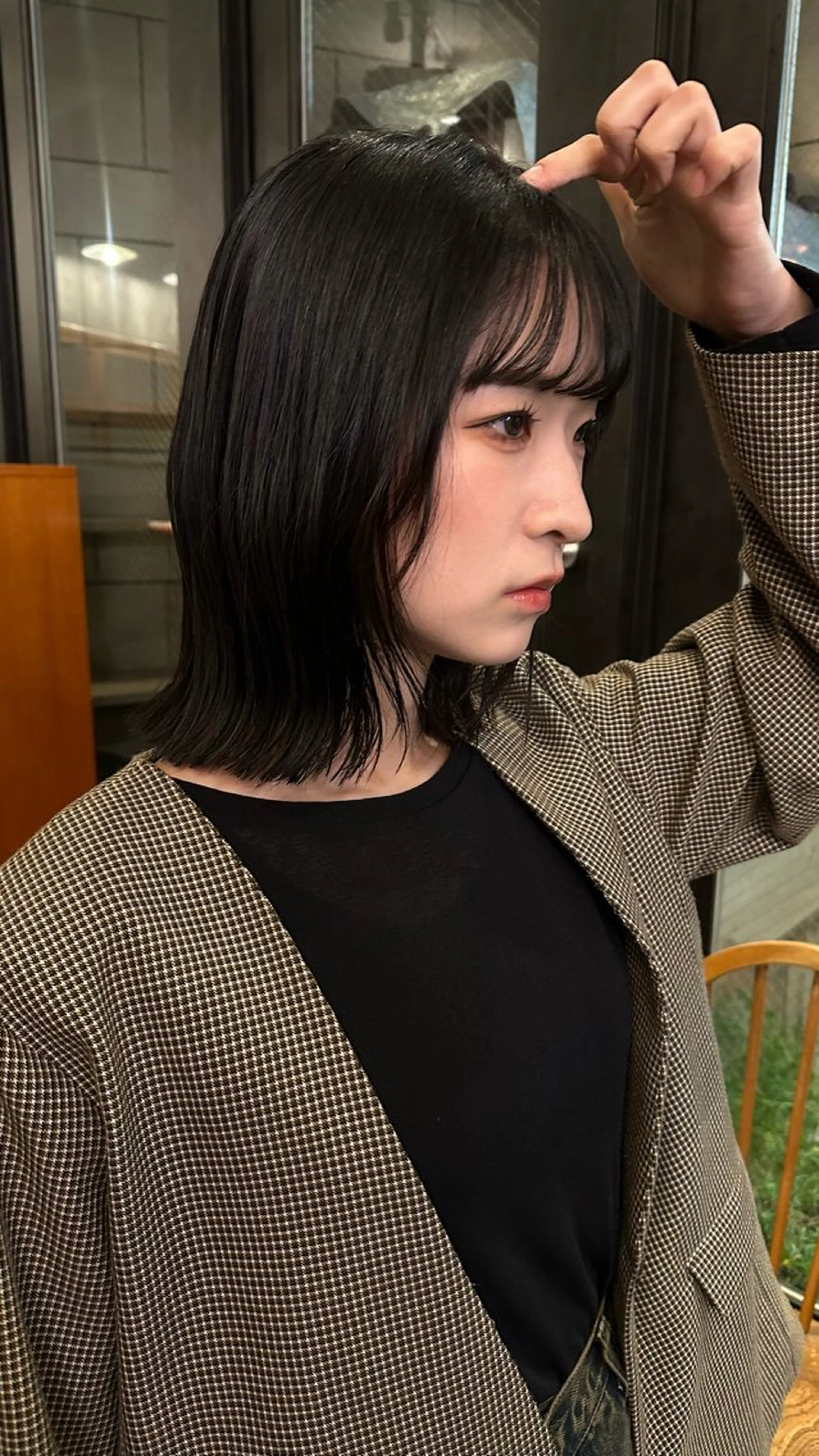 ミディアム ショートカット/パー マ🫧kotoneのヘアスタイル