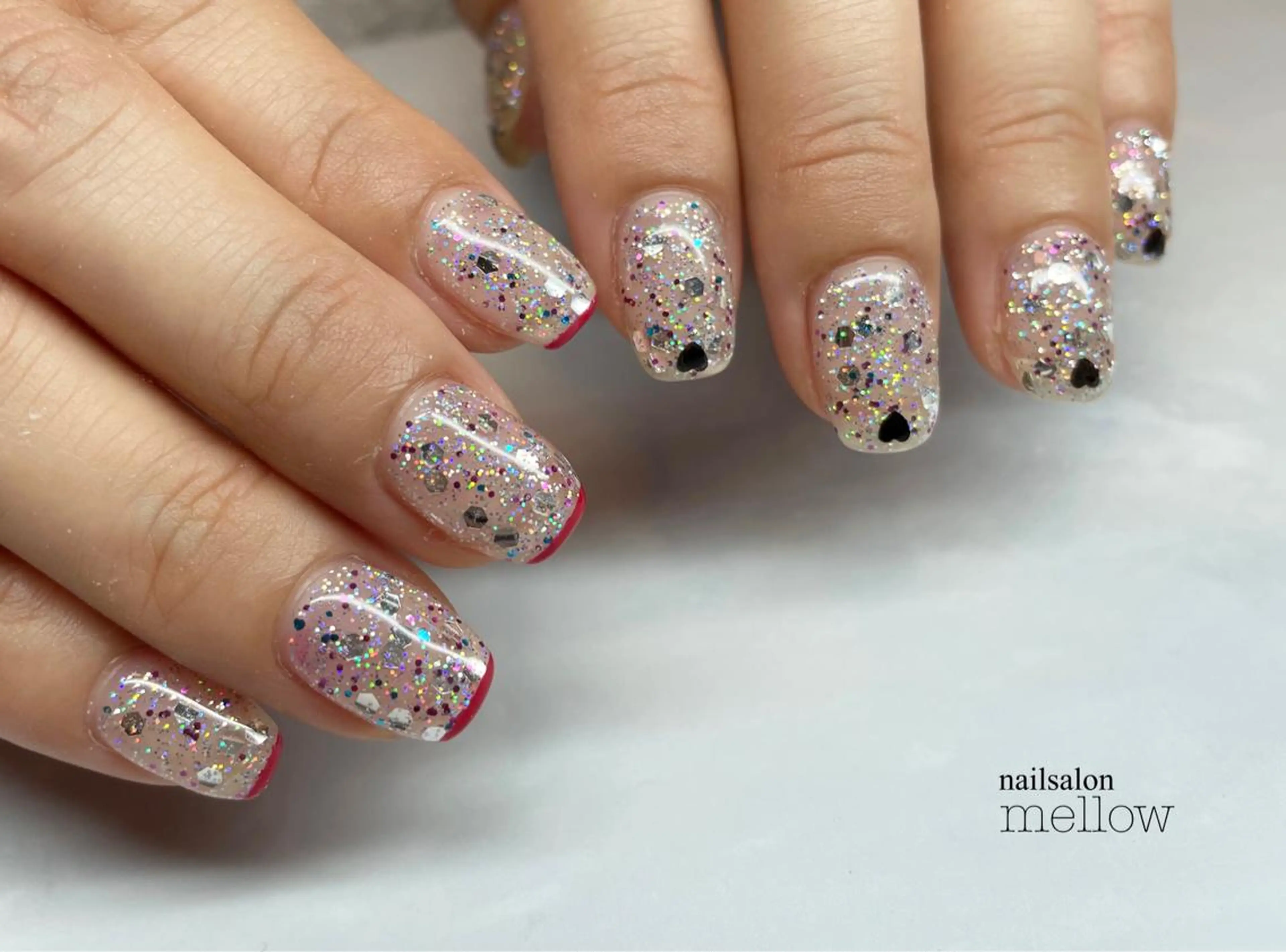 ネイル ホログラムネイル ラメ(グリッター) 大山 浩美のネイルデザイン