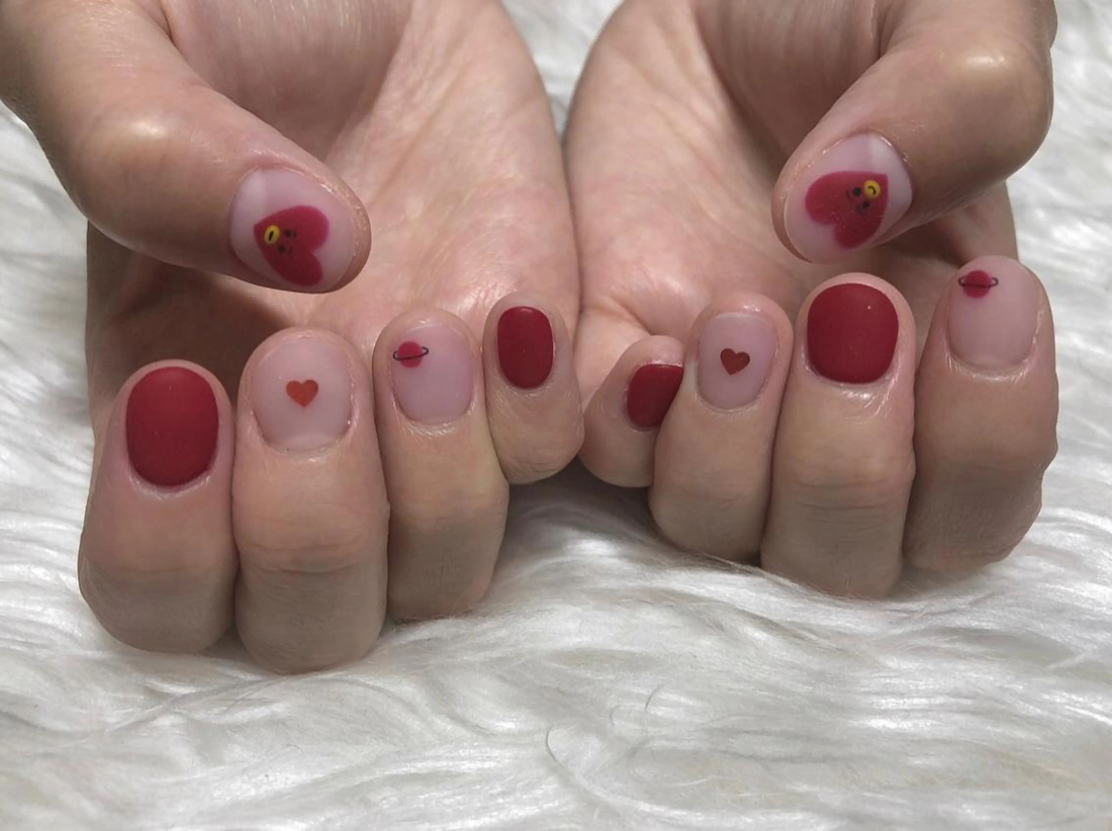 ネイル マットネイル ハンドネイル パラあり！フィルイン 美フォルムのネイルデザイン