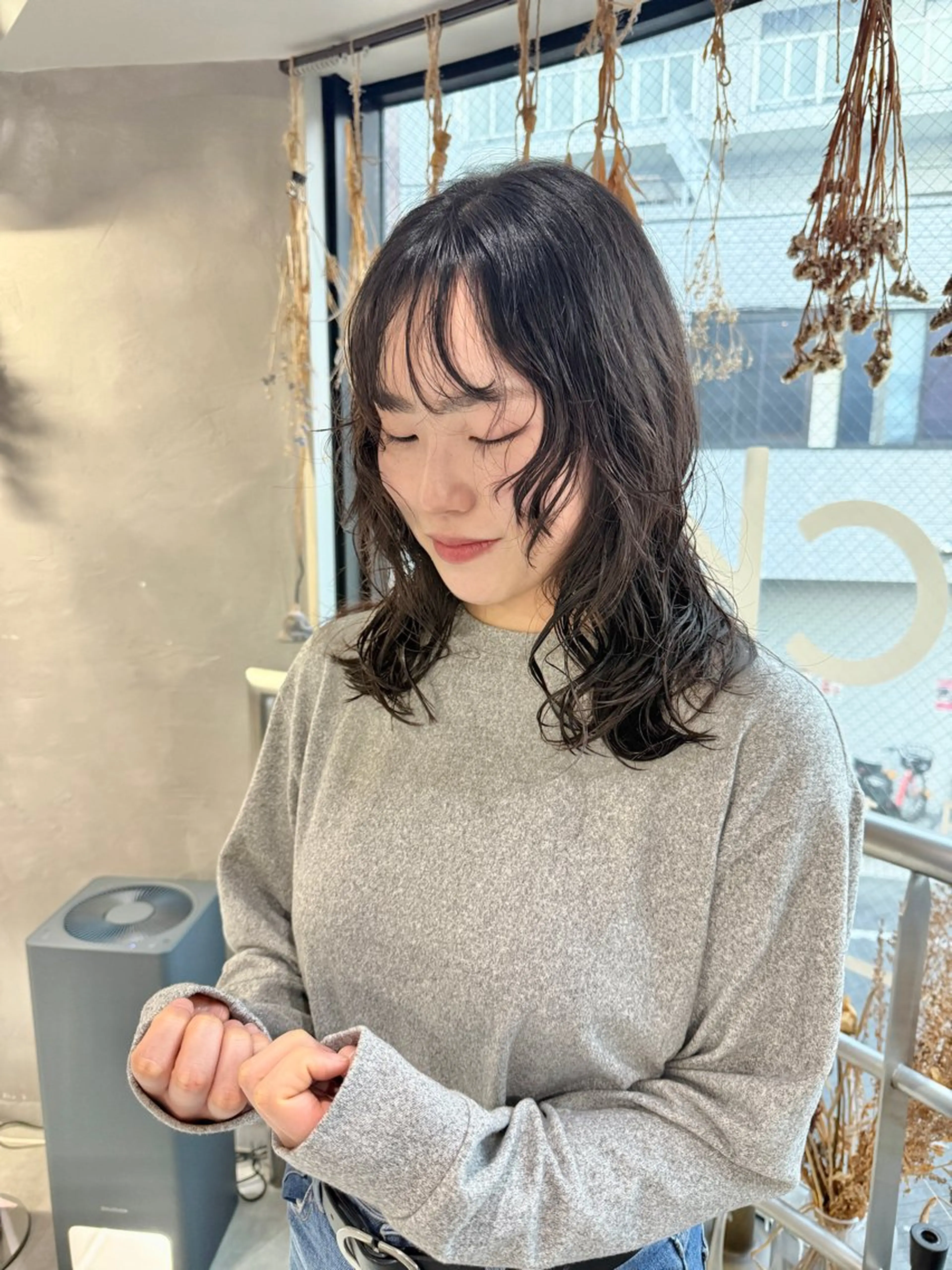 セミロング パーマ カット パーマ ウルフ/レイヤー🪐 MANAのヘアスタイル