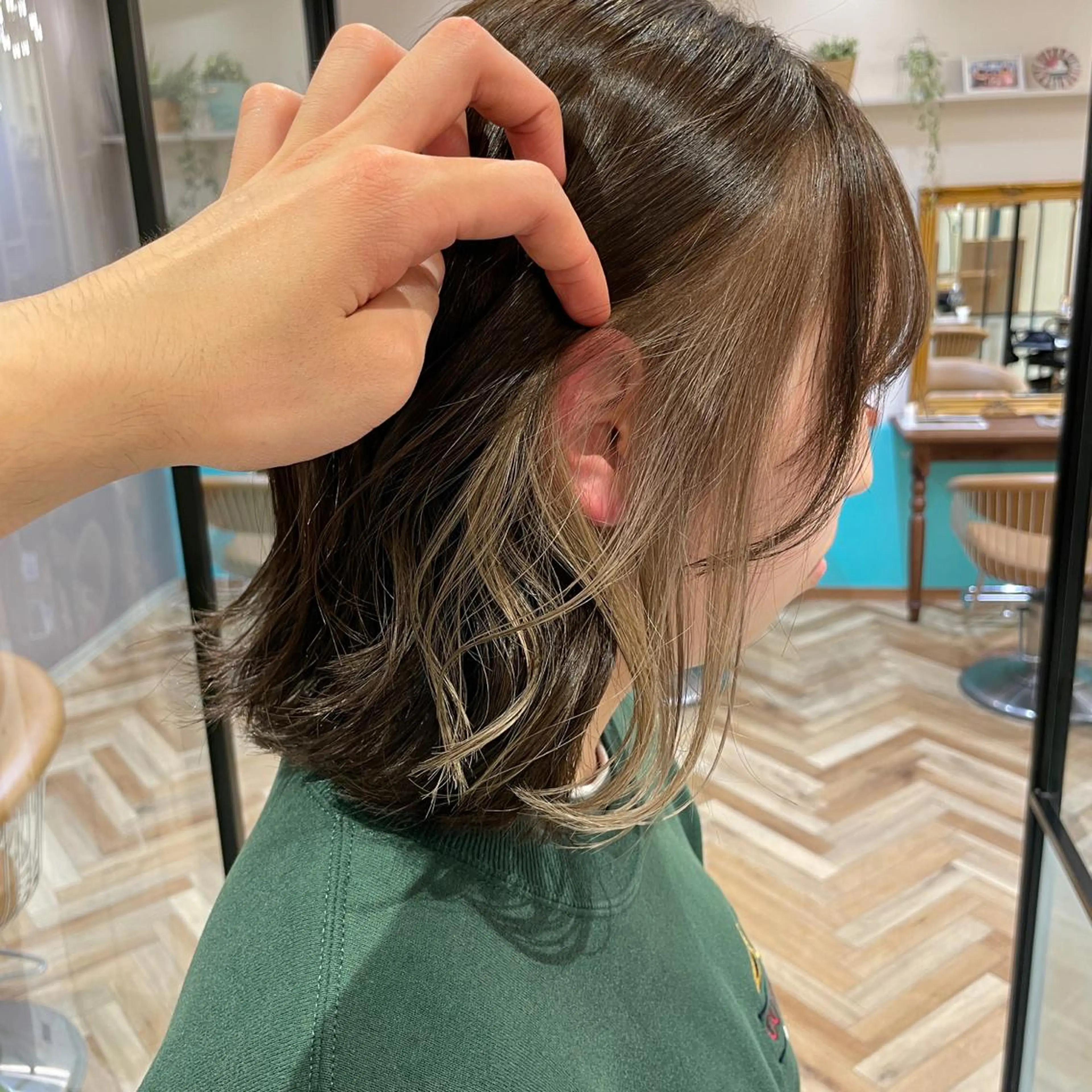 ミディアム カラー ヘアカラー トリートメント レイヤー/韓国ヘア 縮毛矯正🫧鈴木颯のヘアスタイル