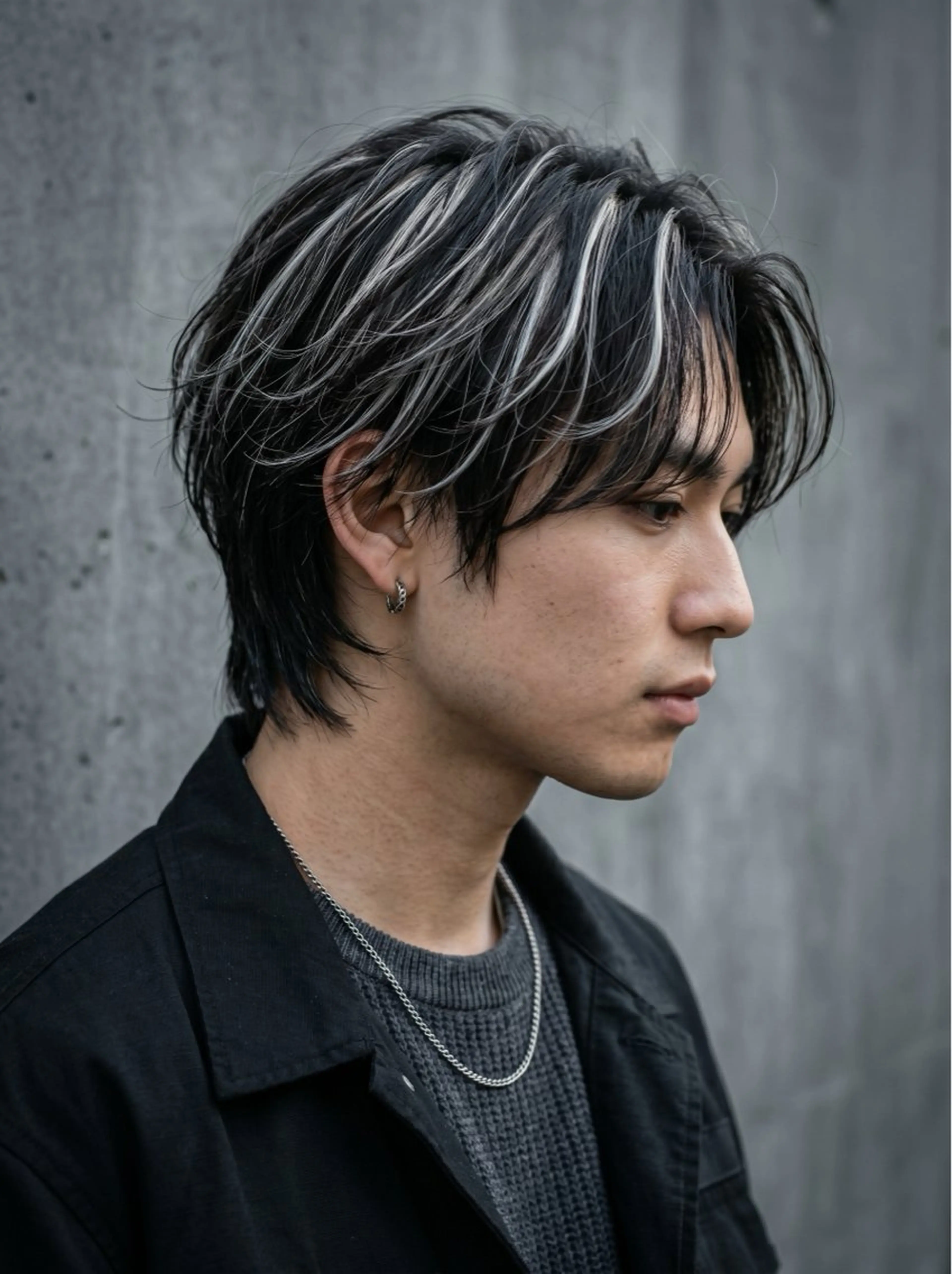 ショート カラー メンズ センターパート メンズメッシュ メッシュ 似合わせカット ヘアカラー トリートメント 🔮メンズ縮毛矯正 メンズパーマ💎竹永のヘアスタイル