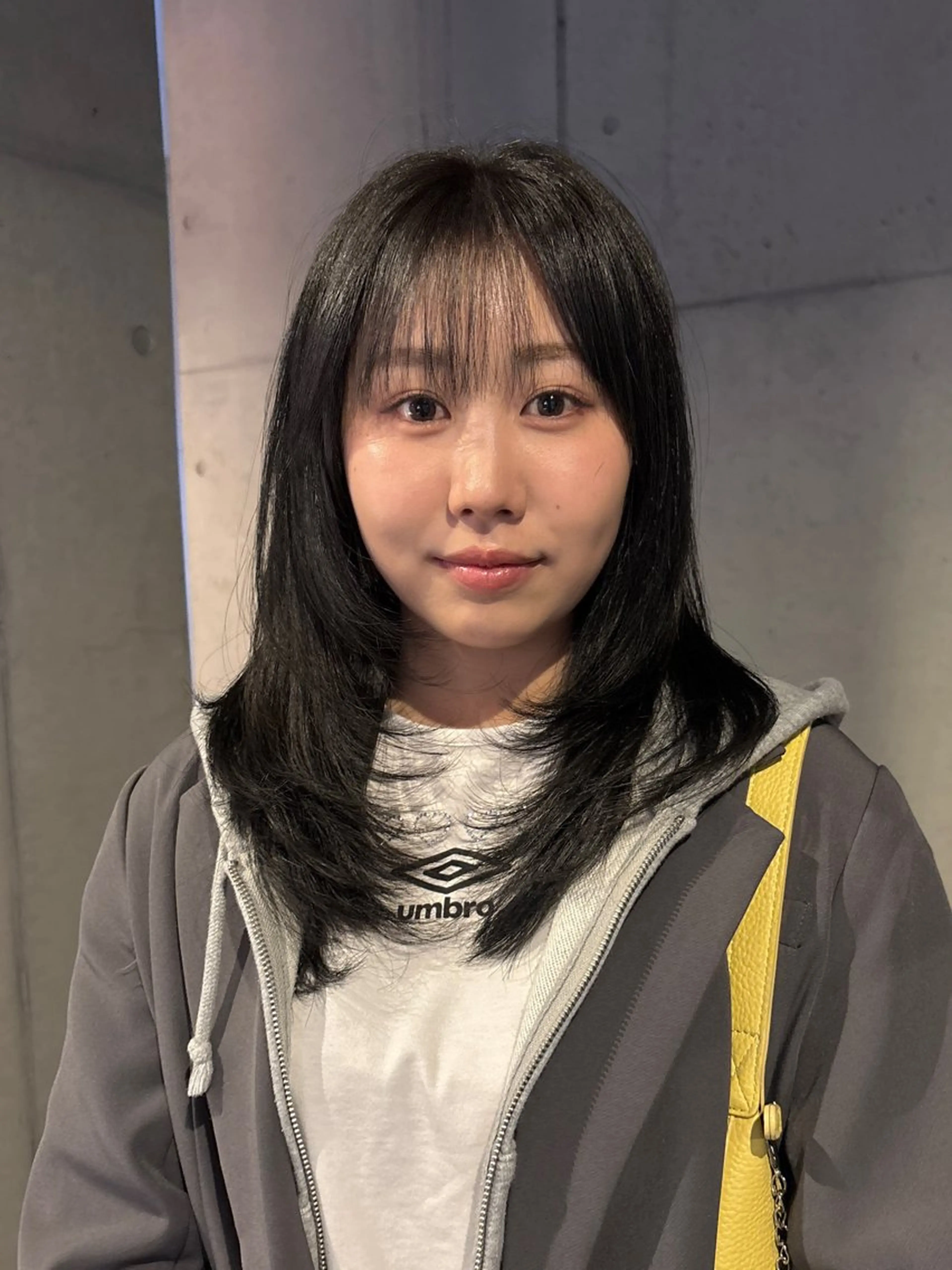 ミディアム カラー カット ヘアカラー トリートメント 韓国ヘア/wカラー レイヤー/RIN🎀のヘアスタイル