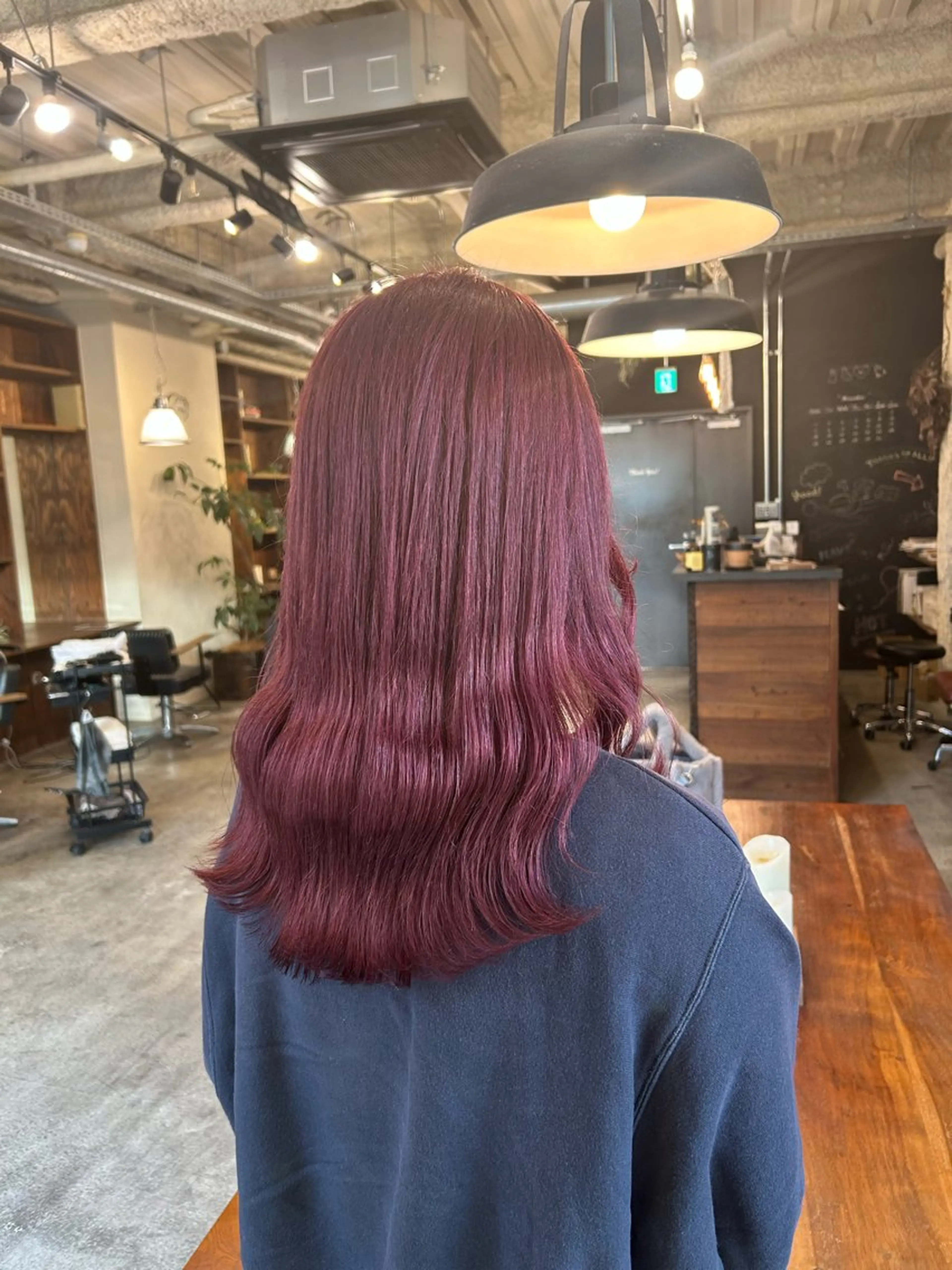 ミディアム カラー ピンクカラー ヘアカラー the BRIDGE 加藤みのりのヘアスタイル