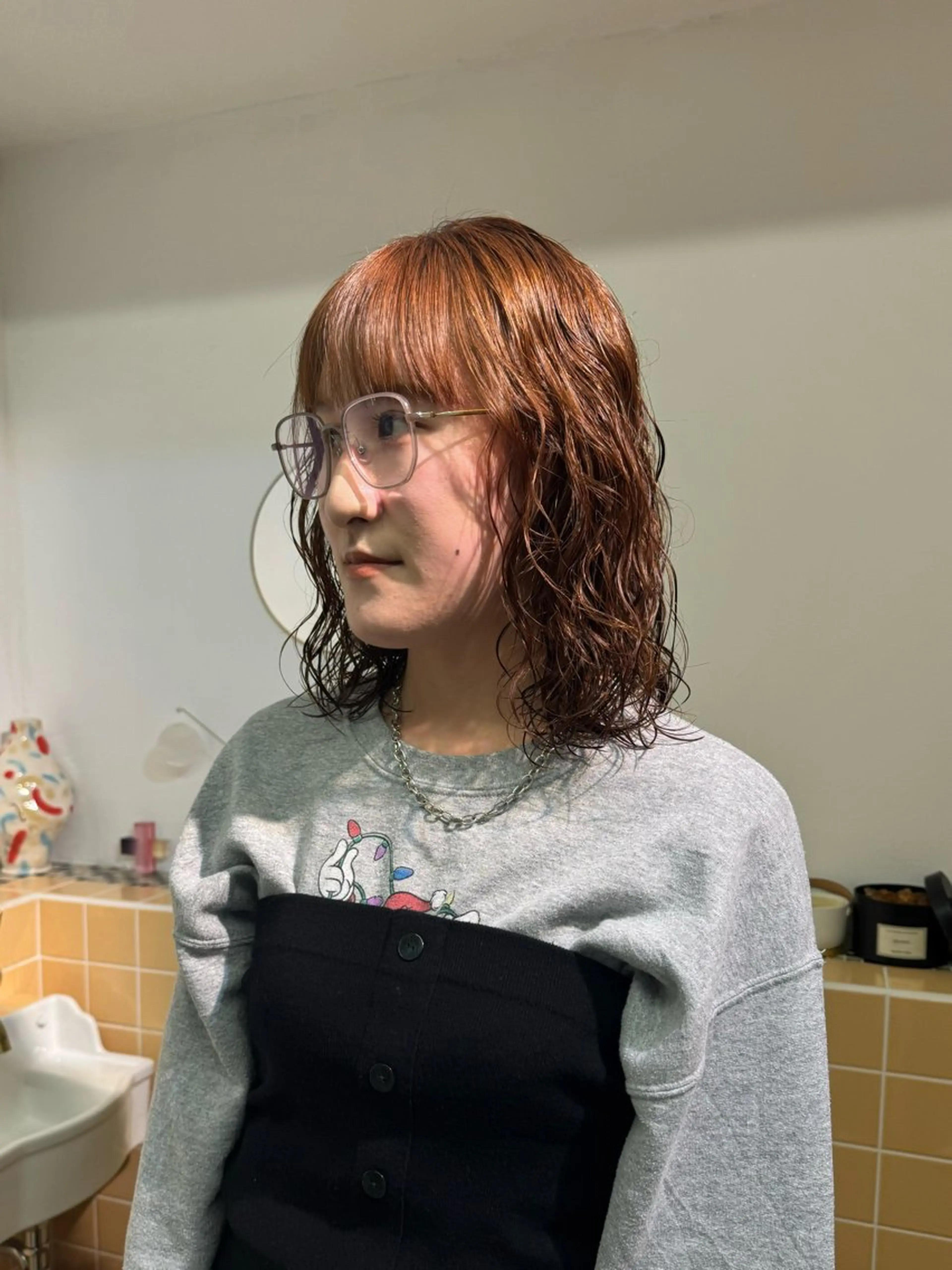 ミディアム パーマ ミディアムパーマ Seeknext // Rukaのヘアスタイル