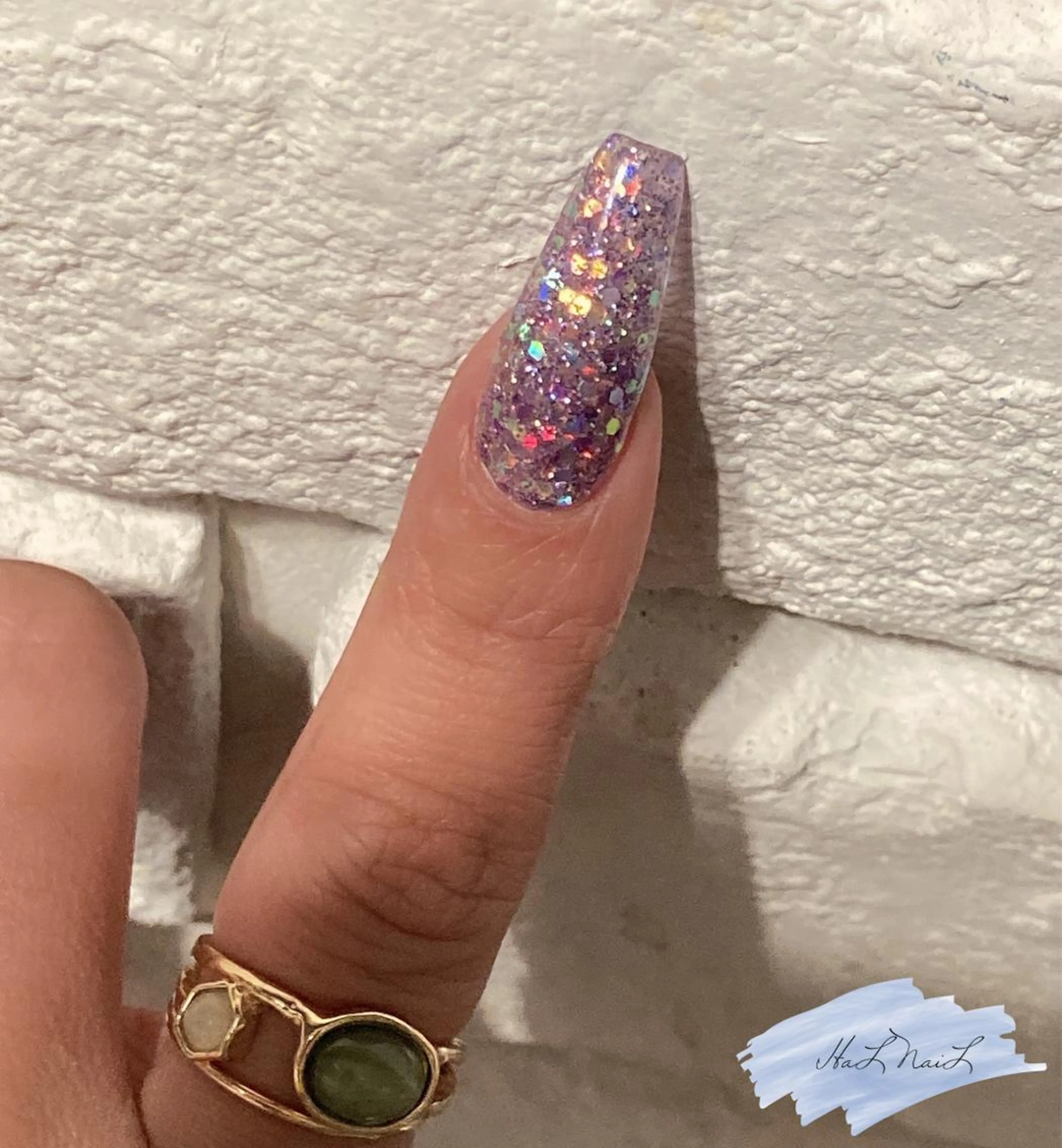 ネイル ラメ(グリッター) スカルプネイル HaL NaiLのネイルデザイン