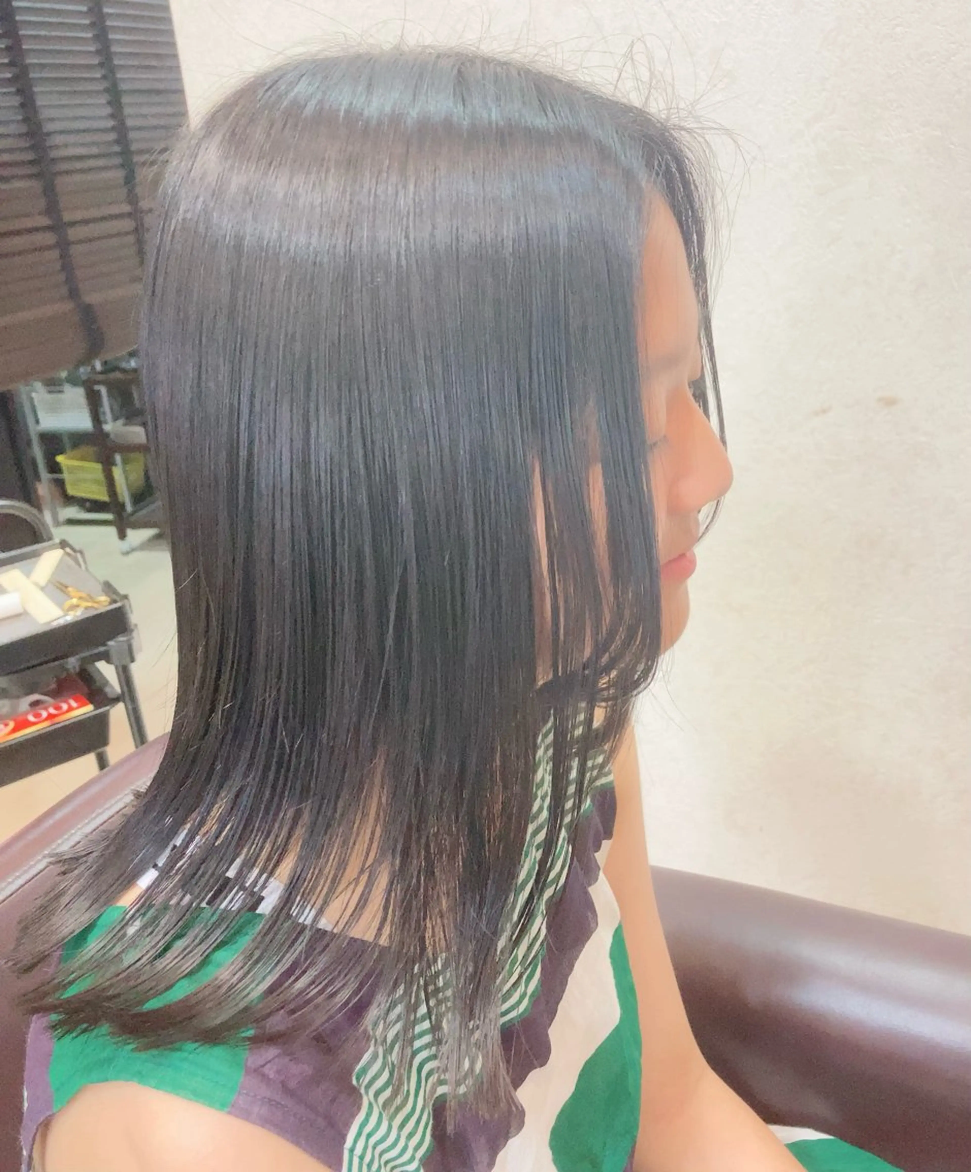 ミディアム 学生 外ハネヘア 佐藤 和佳菜のヘアスタイル