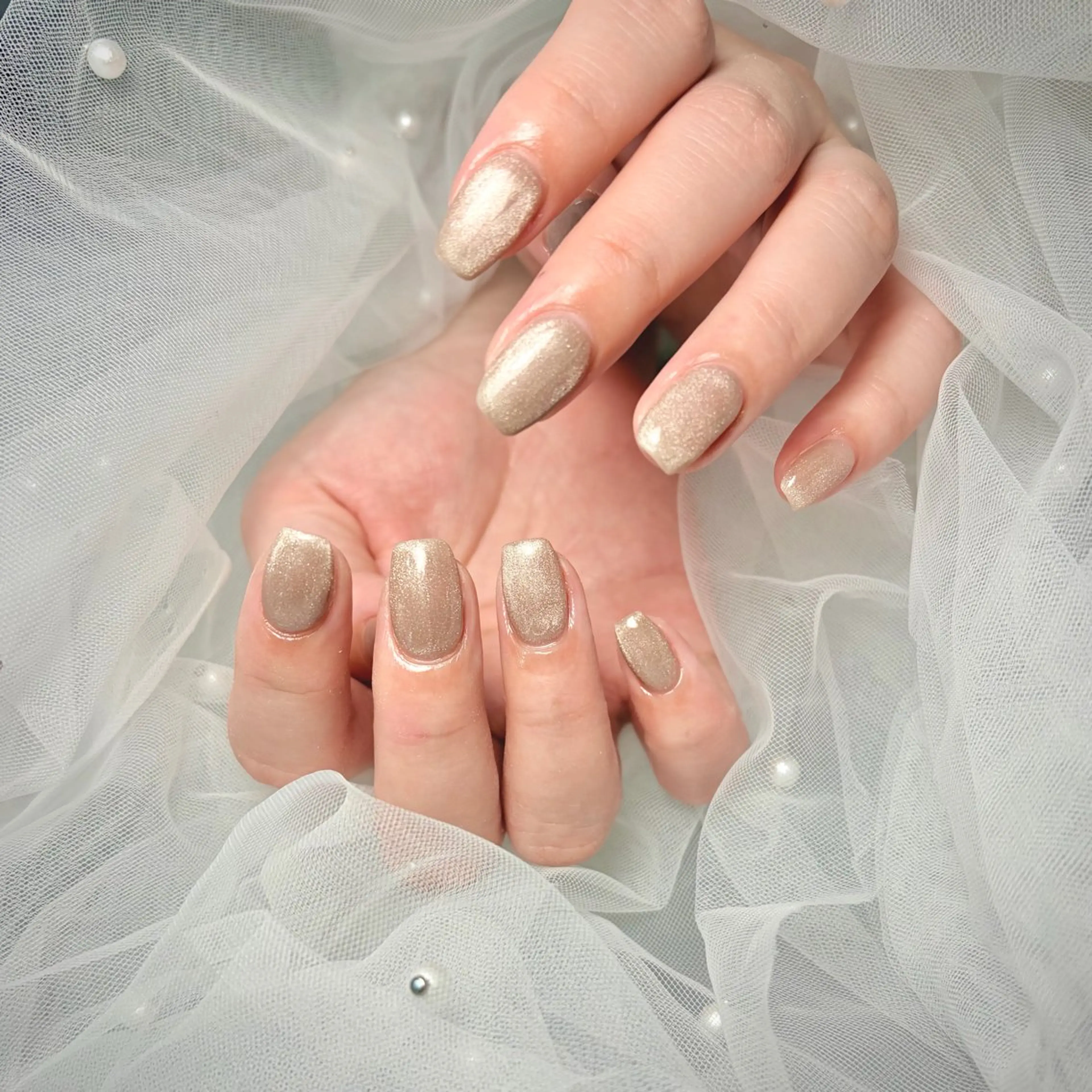 ネイル マグネットネイル シンプルネイル ハンドネイル Nail Eyelashのネイルデザイン