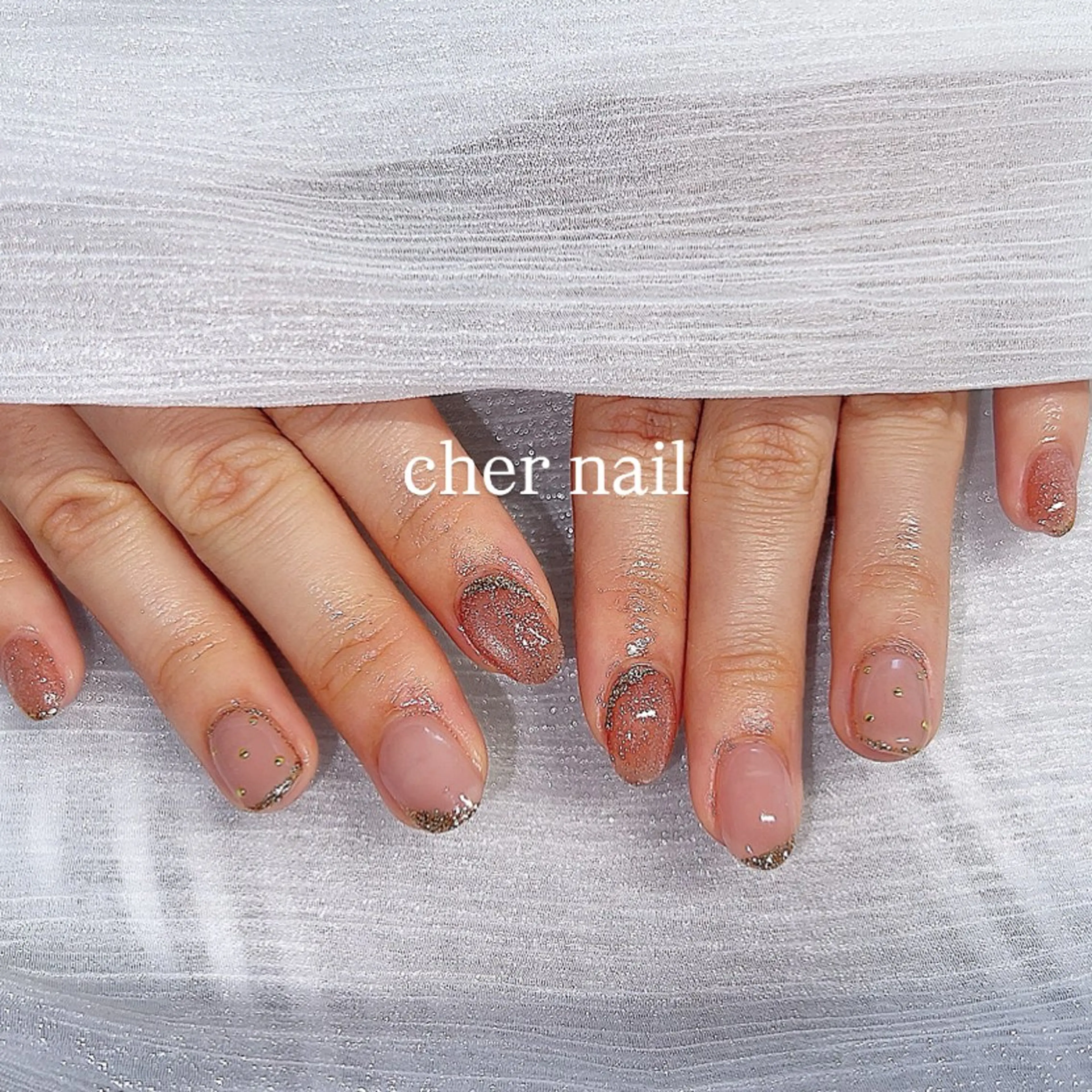 ネイル ニュアンスネイル CHER NAIL(シェルネイル)所属・cher loydのネイルデザイン