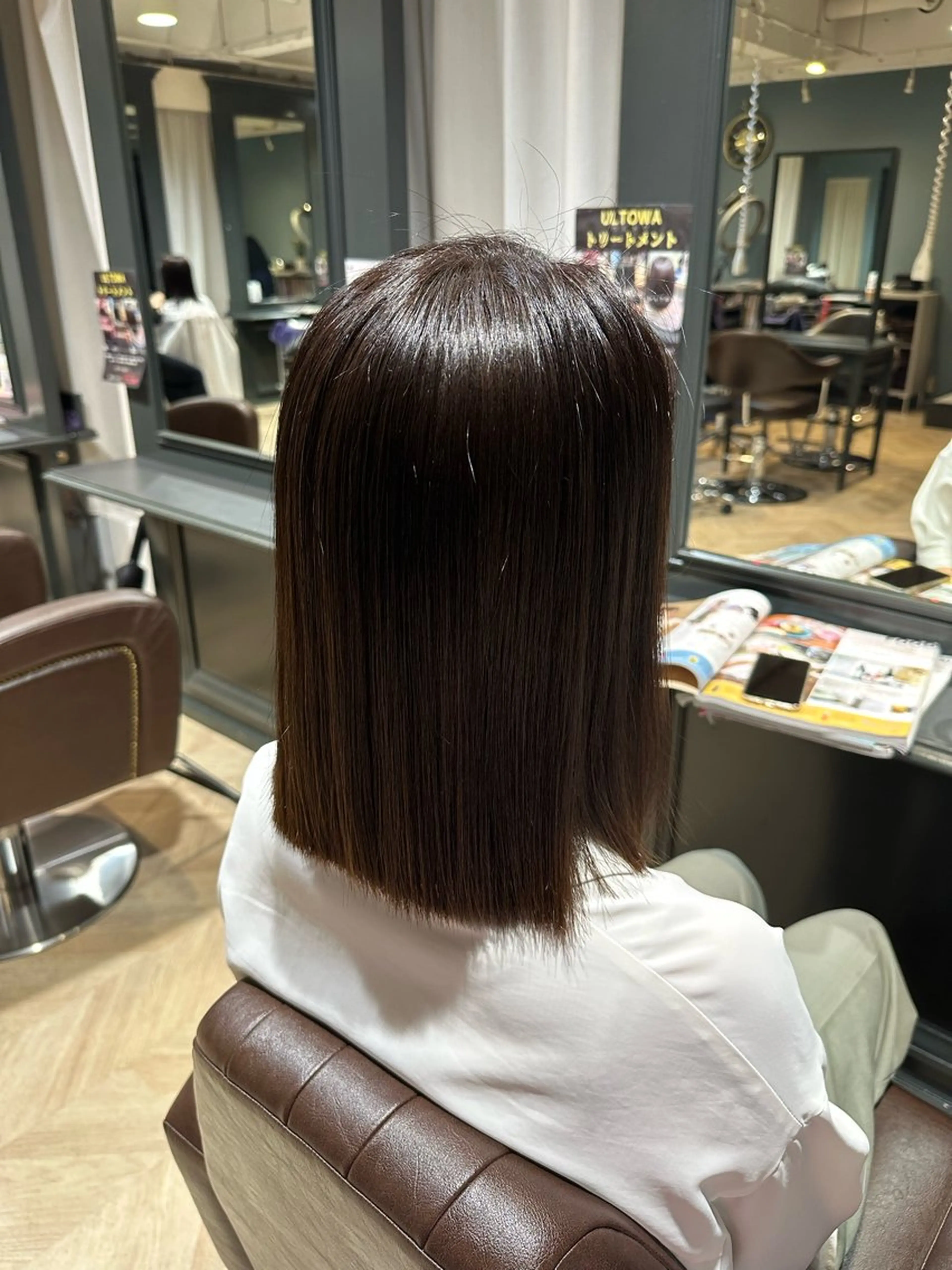 ミディアム 髪質改善 レイヤー×顔周り/ 髪質改善/川上京香のヘアスタイル