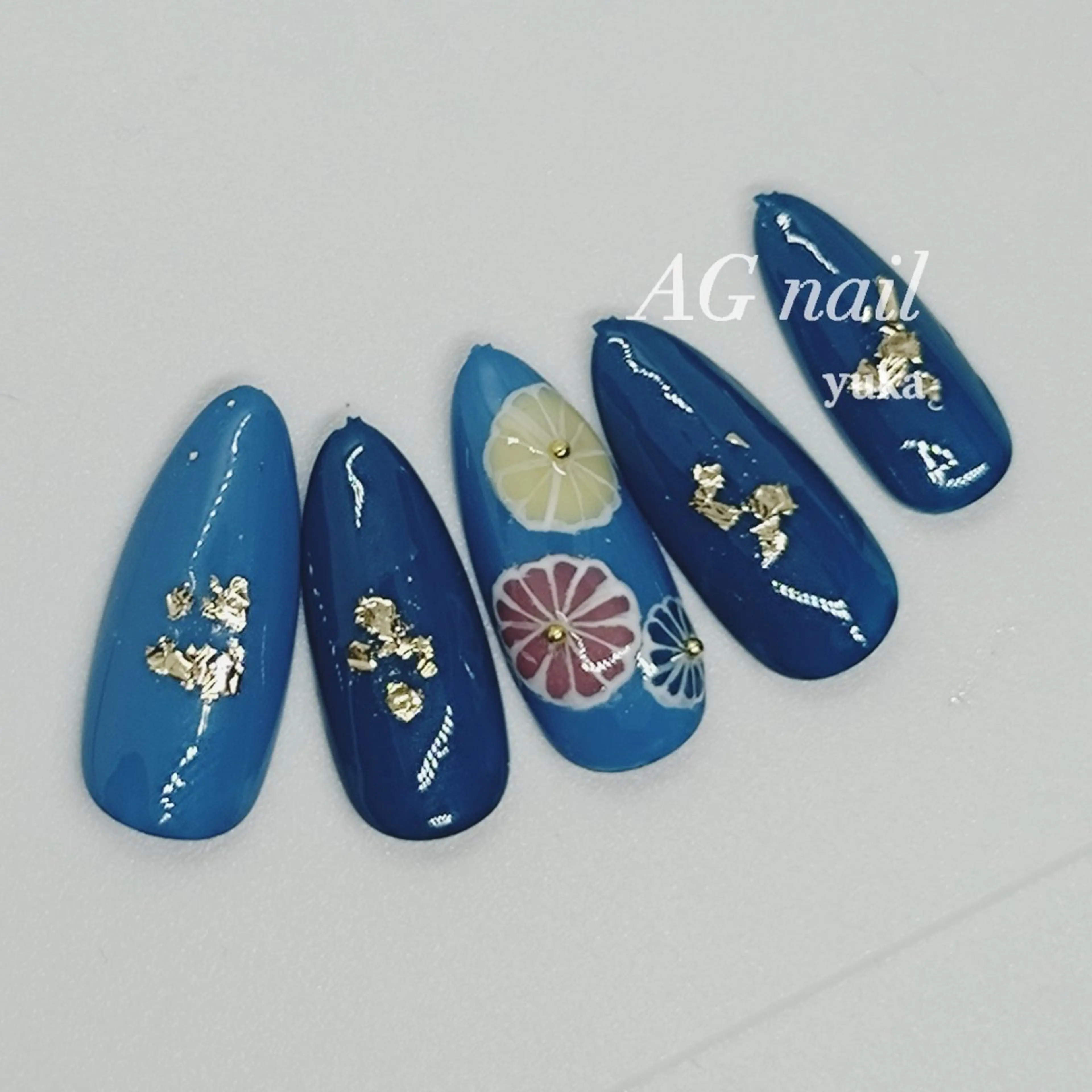 ネイル 成人式 AGnail 富永  /オフ込みフィルインのネイルデザイン