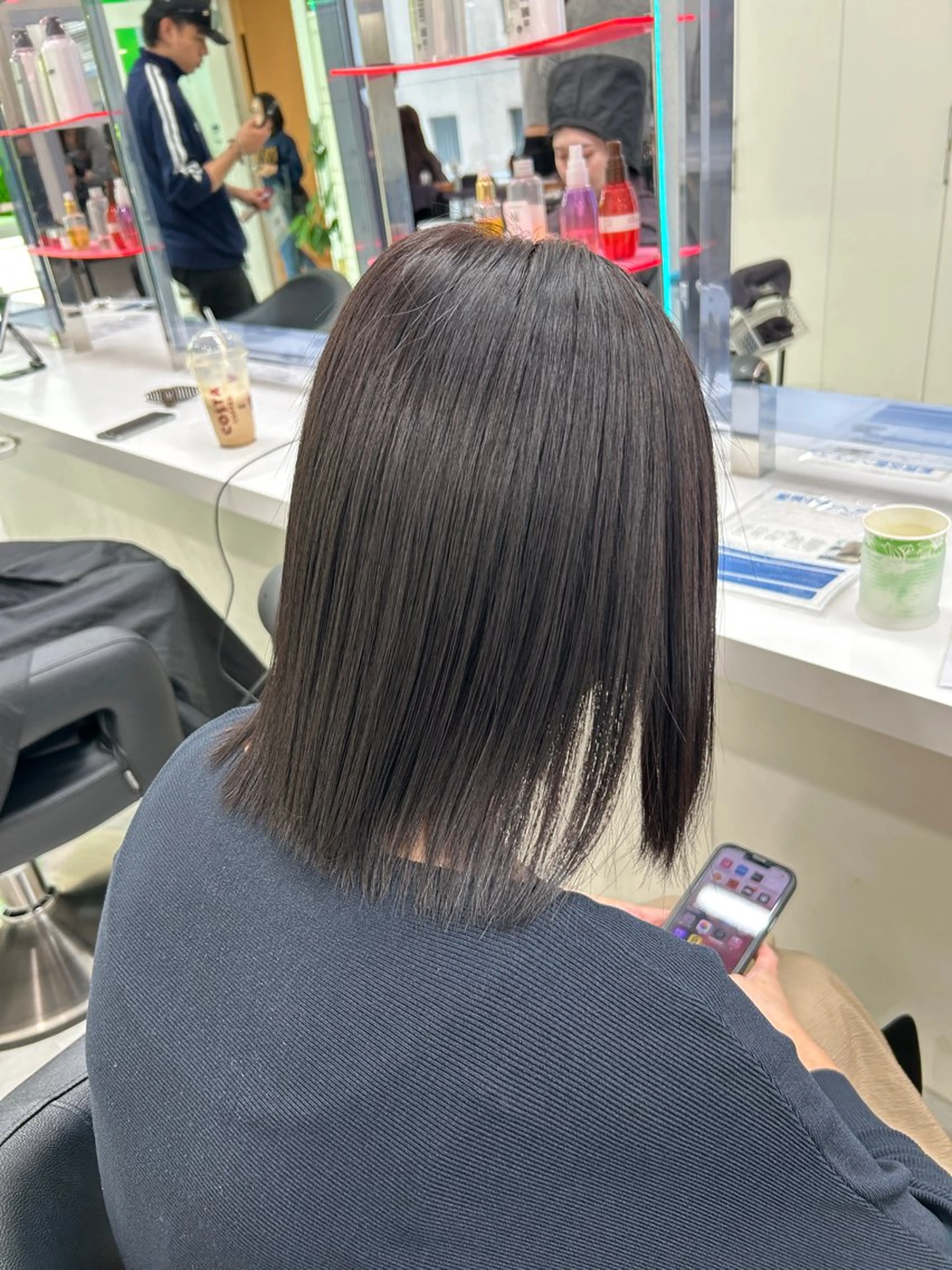 ミディアム カラー ヘアカラー トリートメント モテ艶🪄透明感カラ ー🦋RION🦋のヘアスタイル