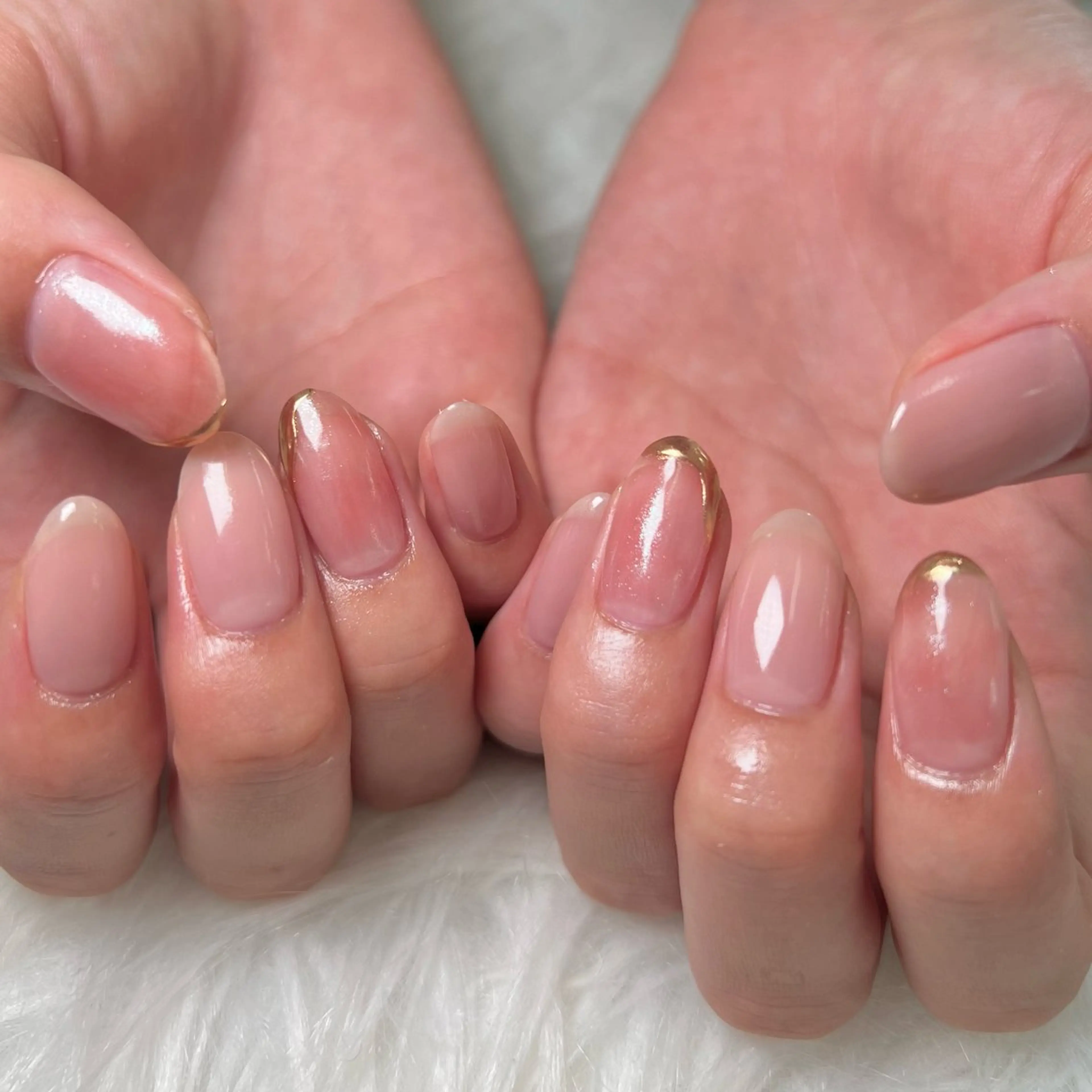 ネイル 韓国ネイル ワンホンネイル ハンドネイル byul nails ビョルネイルのネイルデザイン