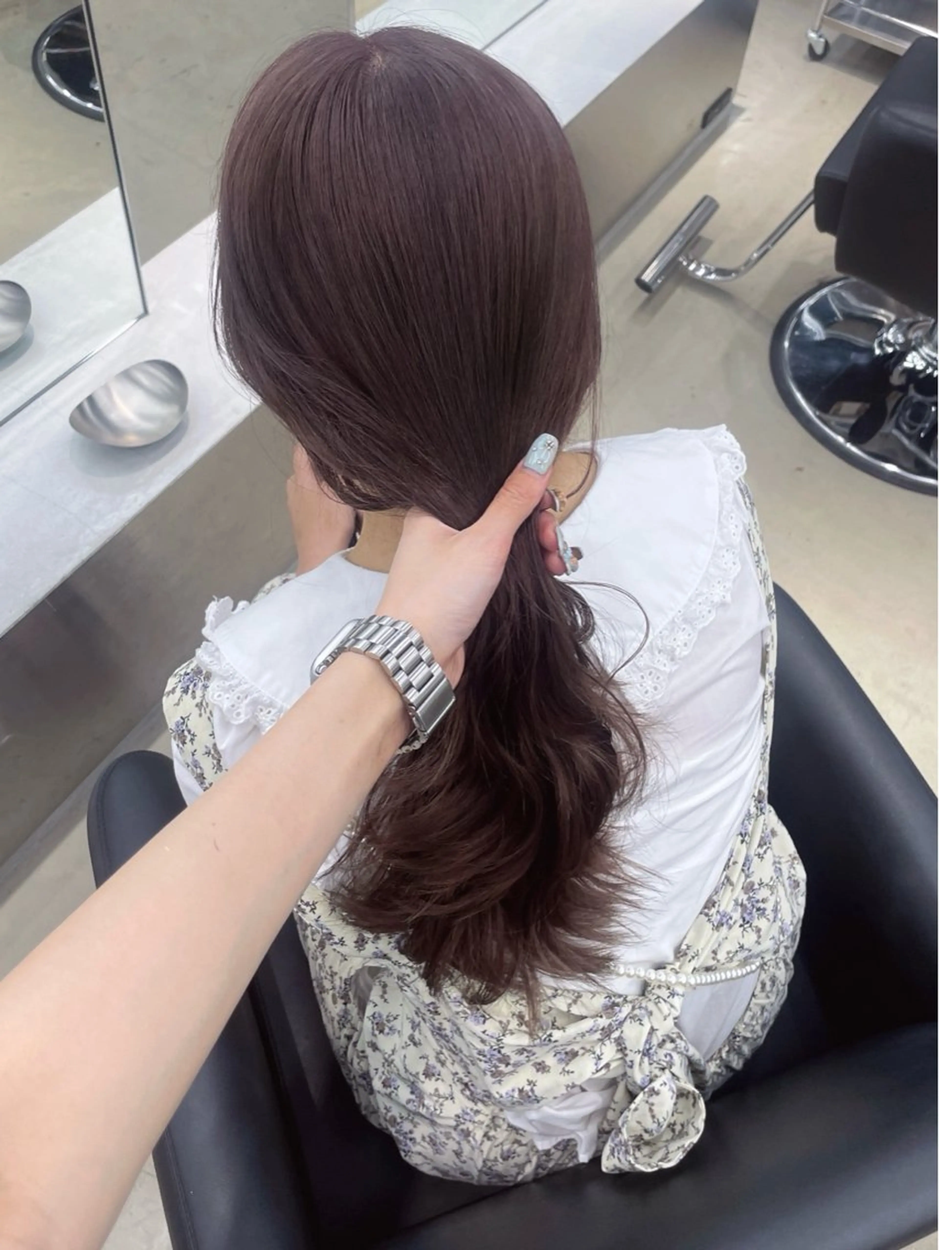 ロング カラー ベージュカラー ブリーチ ブラウンカラー ミルクティーベージュ ヘアカラー 名古屋栄♡PELE/ ブリーチ/ハイトーンのヘアスタイル